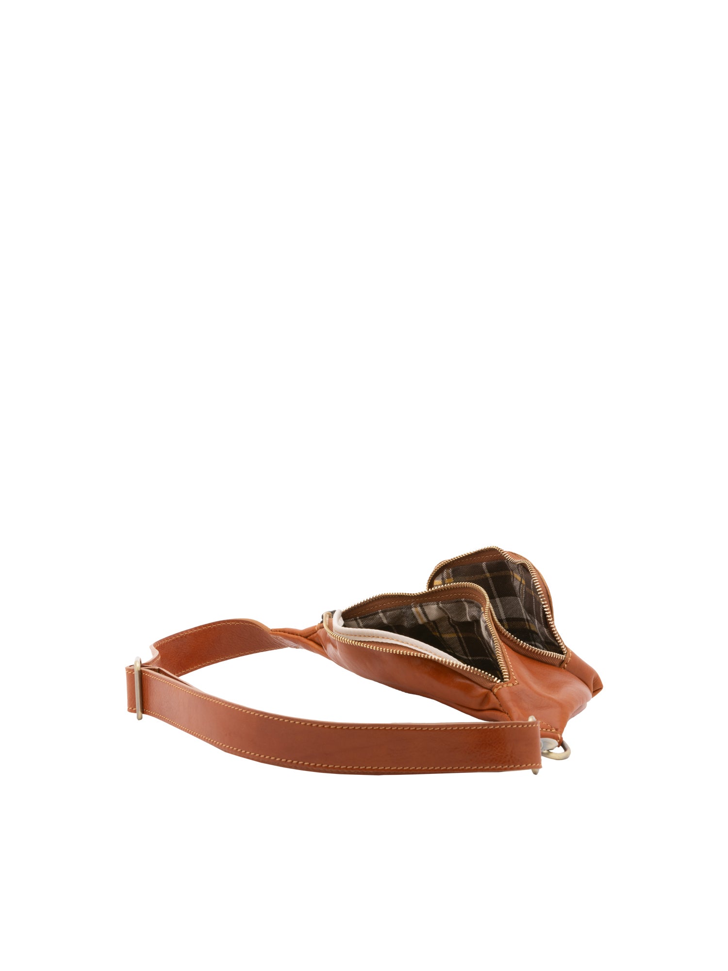 Belt bag I Fratelli Men Genuine leather -Rosso Cognac