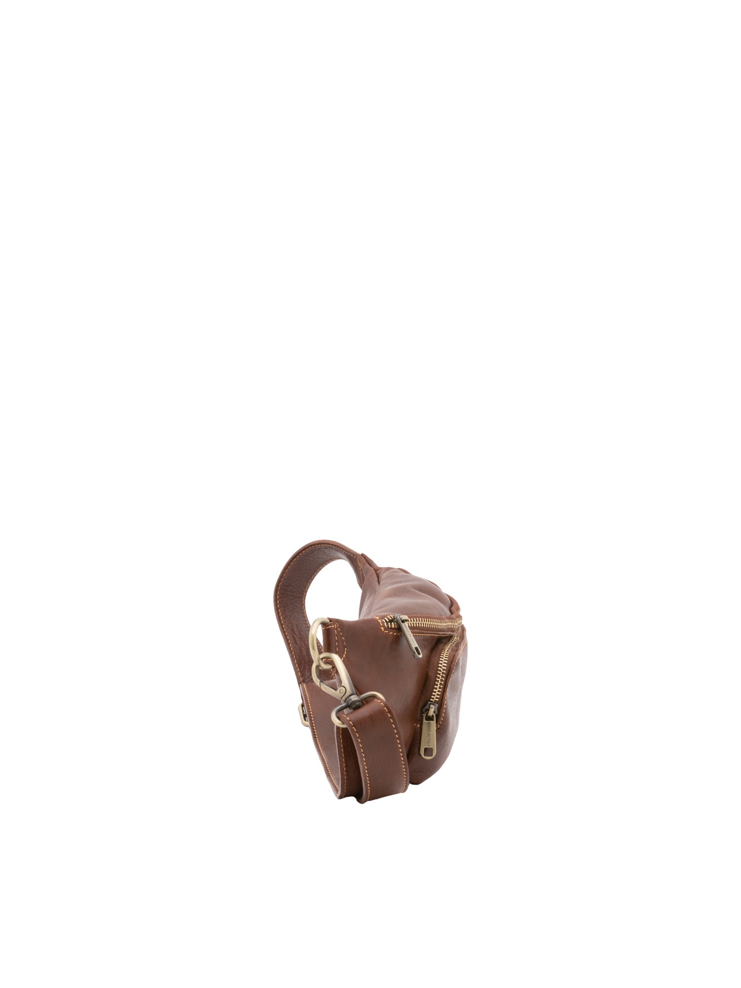 Belt bag I Fratelli Men Genuine leather -Rosso Marrone