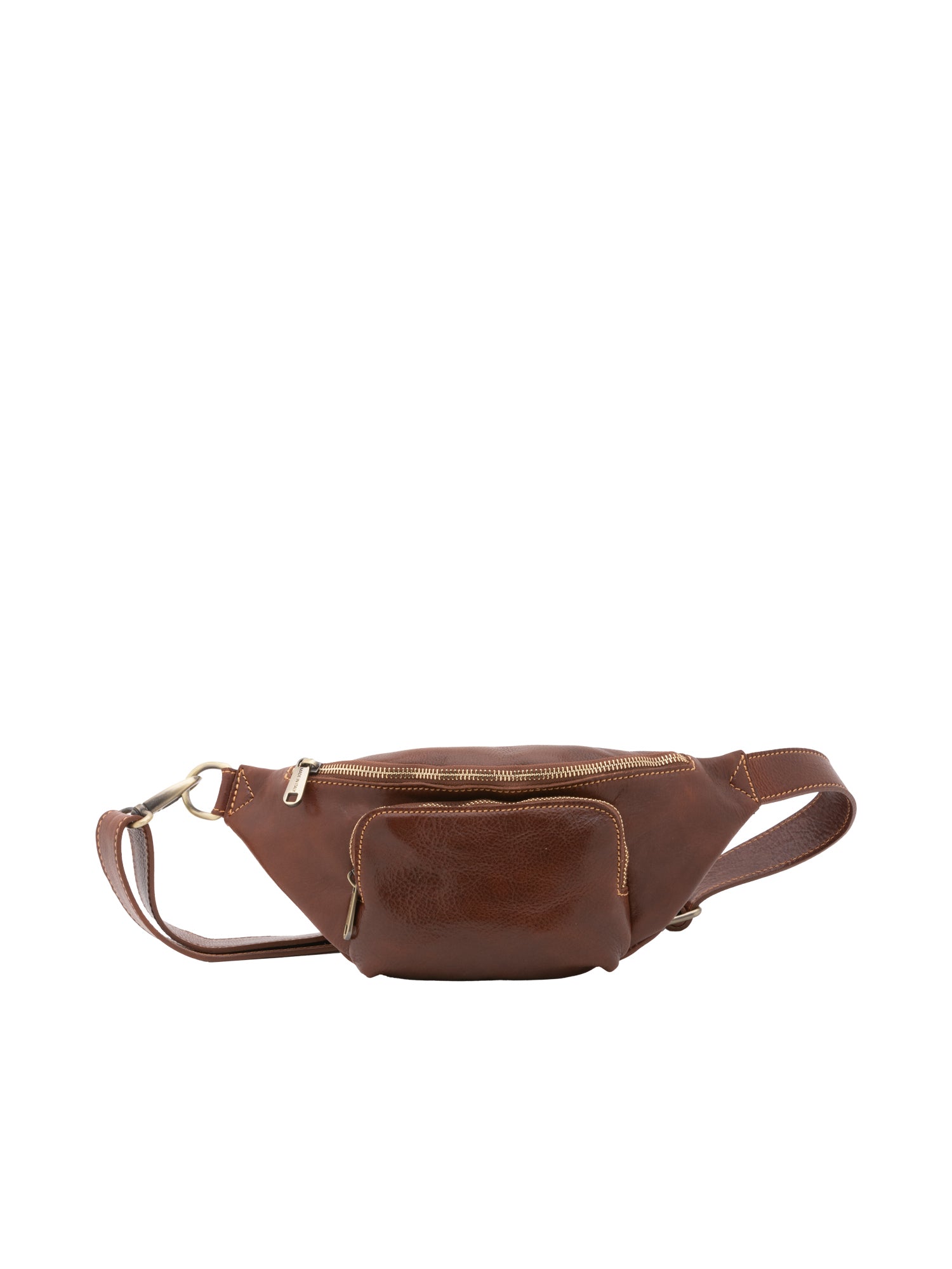 Belt bag I Fratelli Men Genuine leather -Rosso Marrone