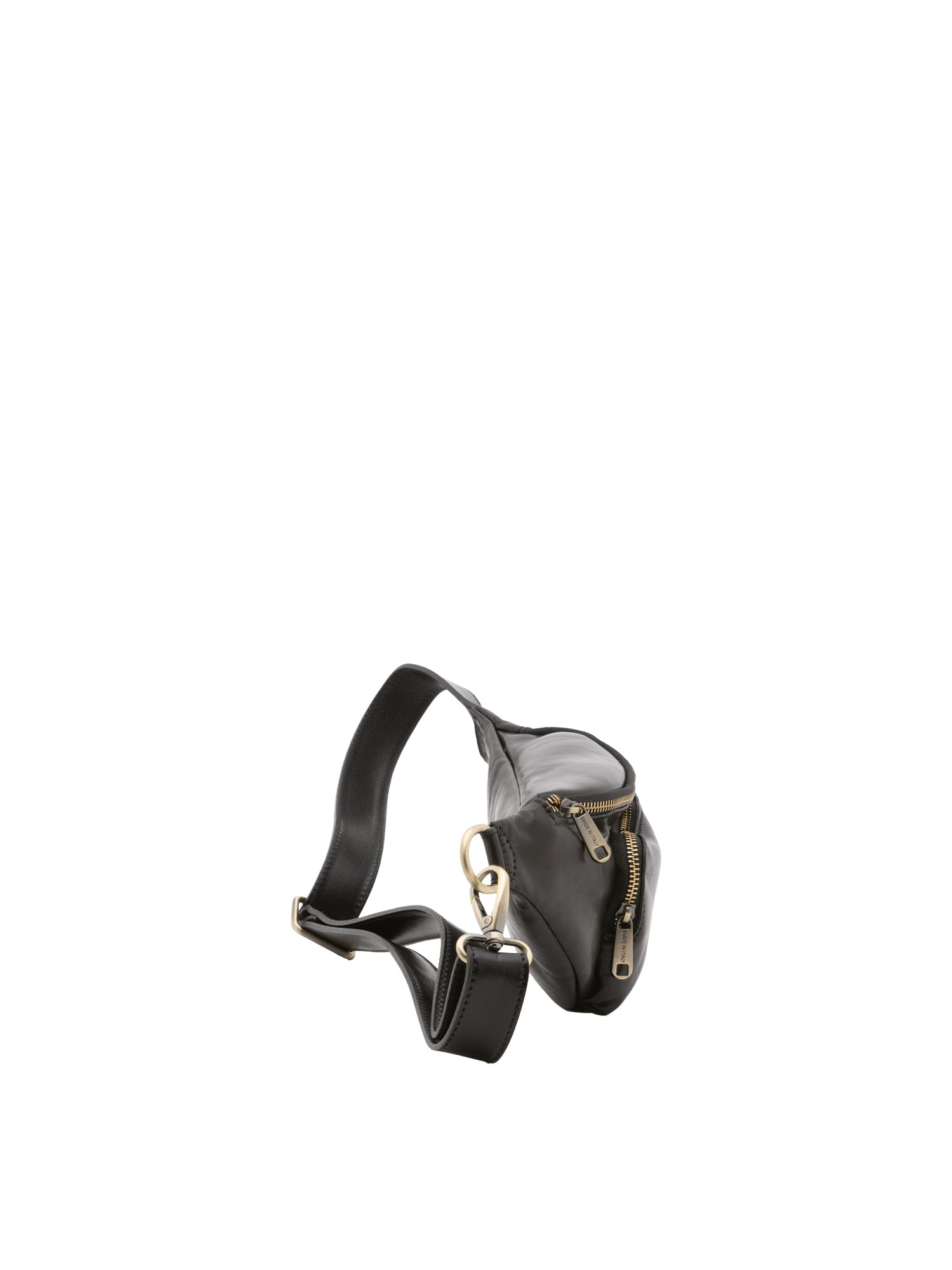 Belt bag I Fratelli Men Genuine leather -Rosso Nero