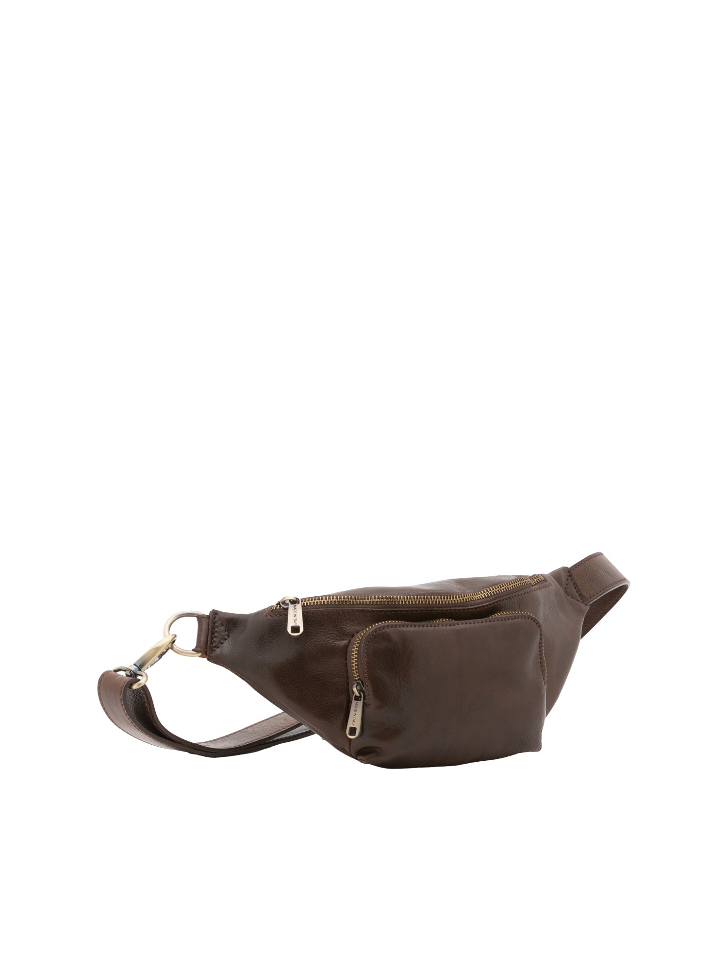 Belt bag I Fratelli Men Genuine leather -Rosso Testa di moro