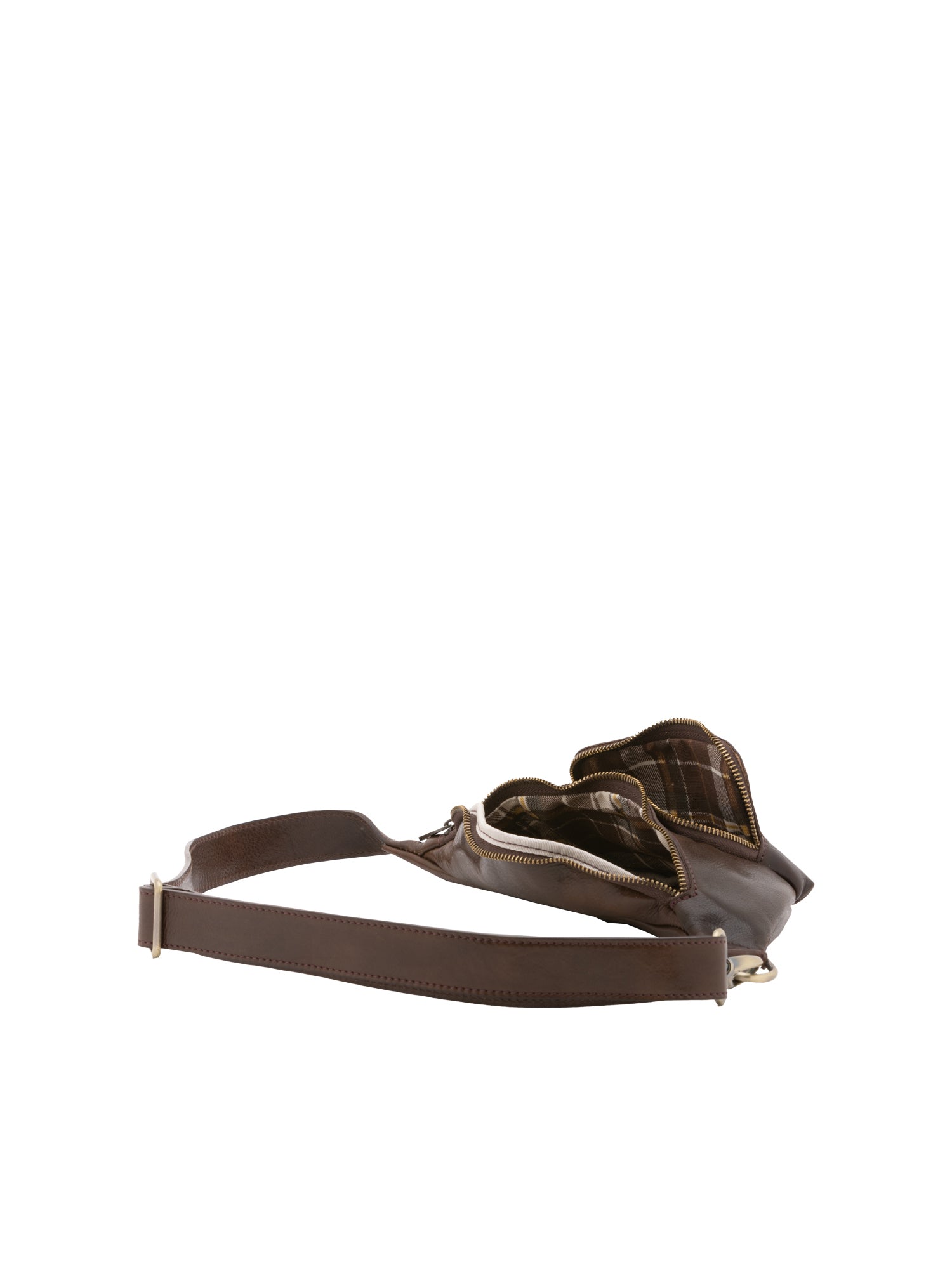 Belt bag I Fratelli Men Genuine leather -Rosso Testa di moro