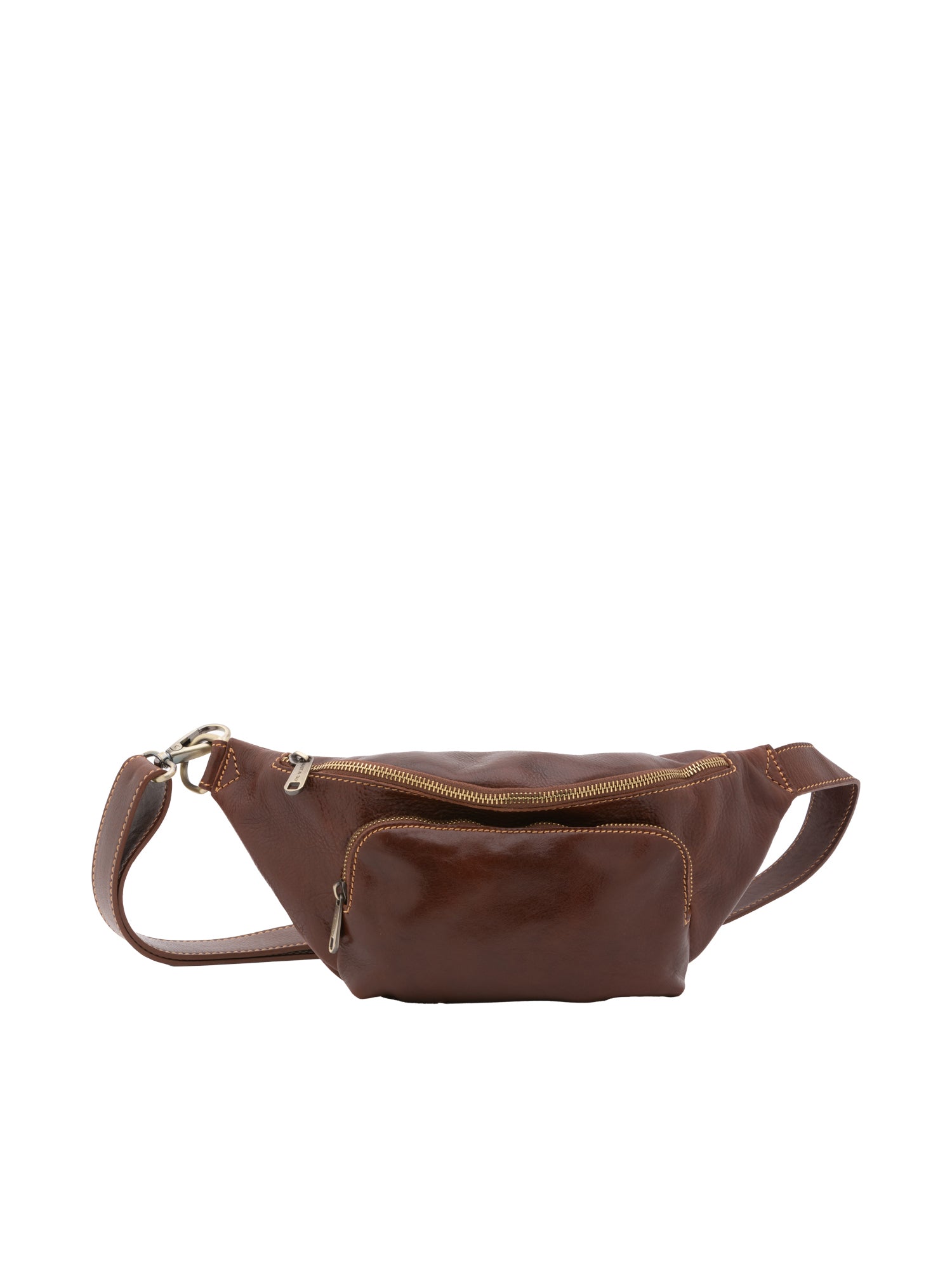 Belt bag I Fratelli Men Genuine leather -Rosso Marrone