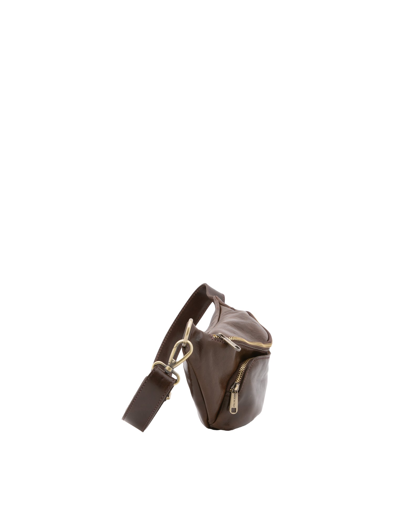Belt bag I Fratelli Men Genuine leather -Rosso Fango