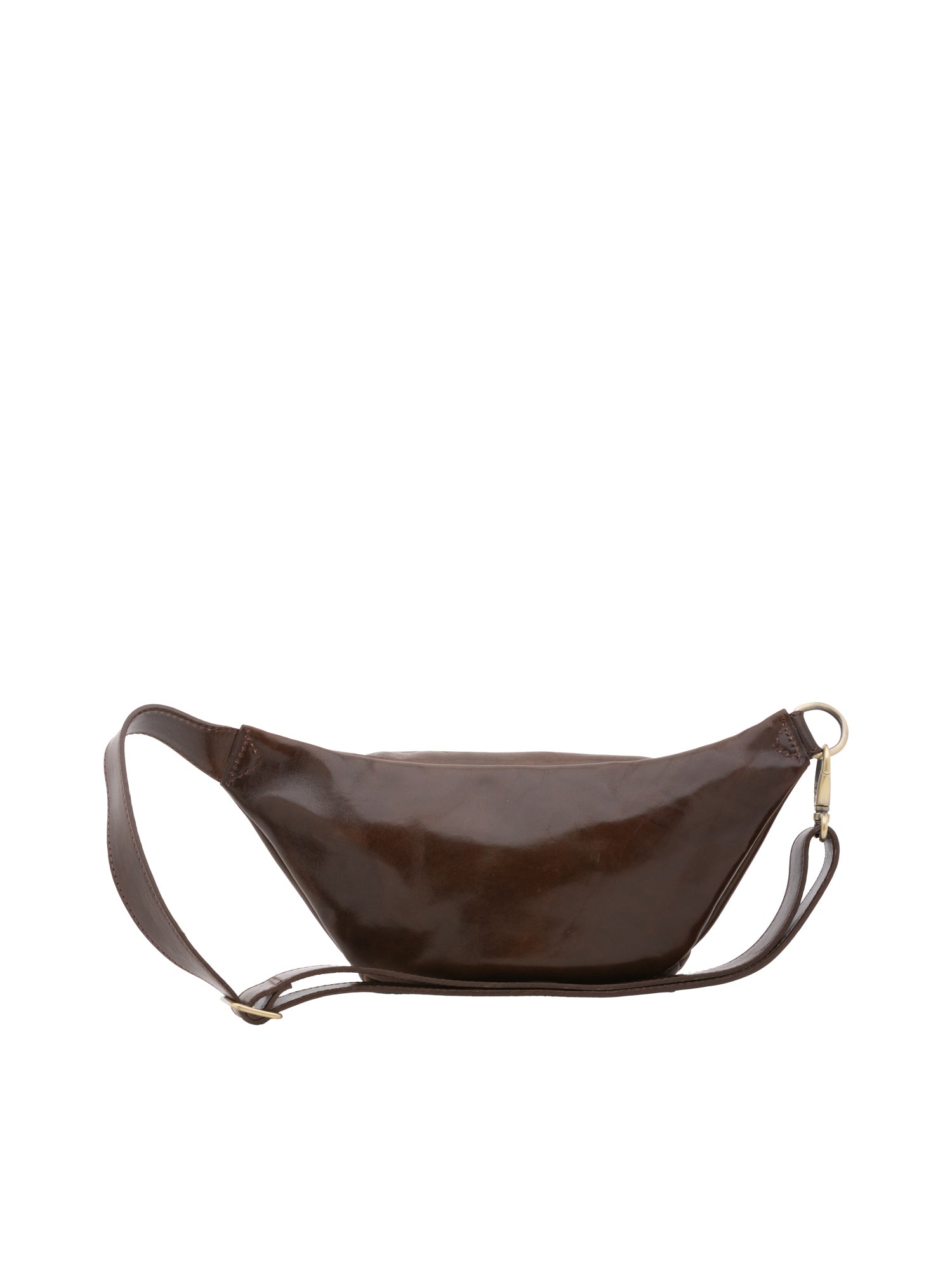 Belt bag I Fratelli Men Genuine leather -Rosso Fango