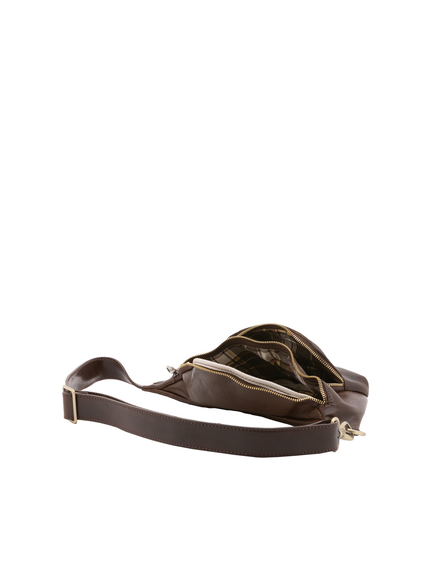 Belt bag I Fratelli Men Genuine leather -Rosso Fango