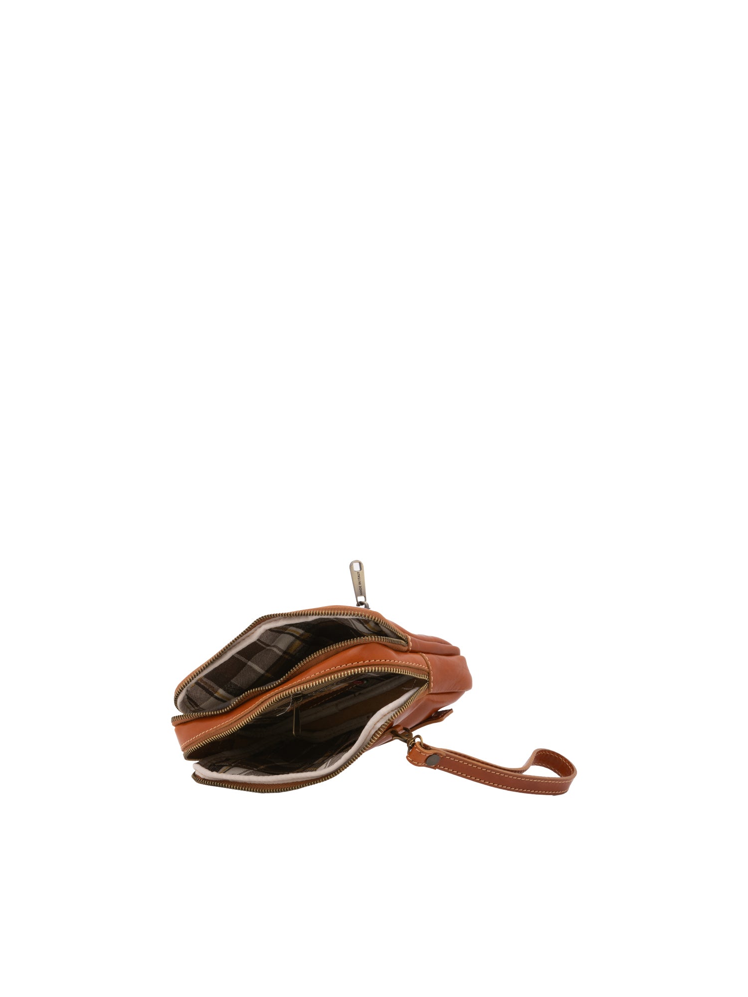 Handbag I Fratelli Men Genuine leather -Rosso Cognac