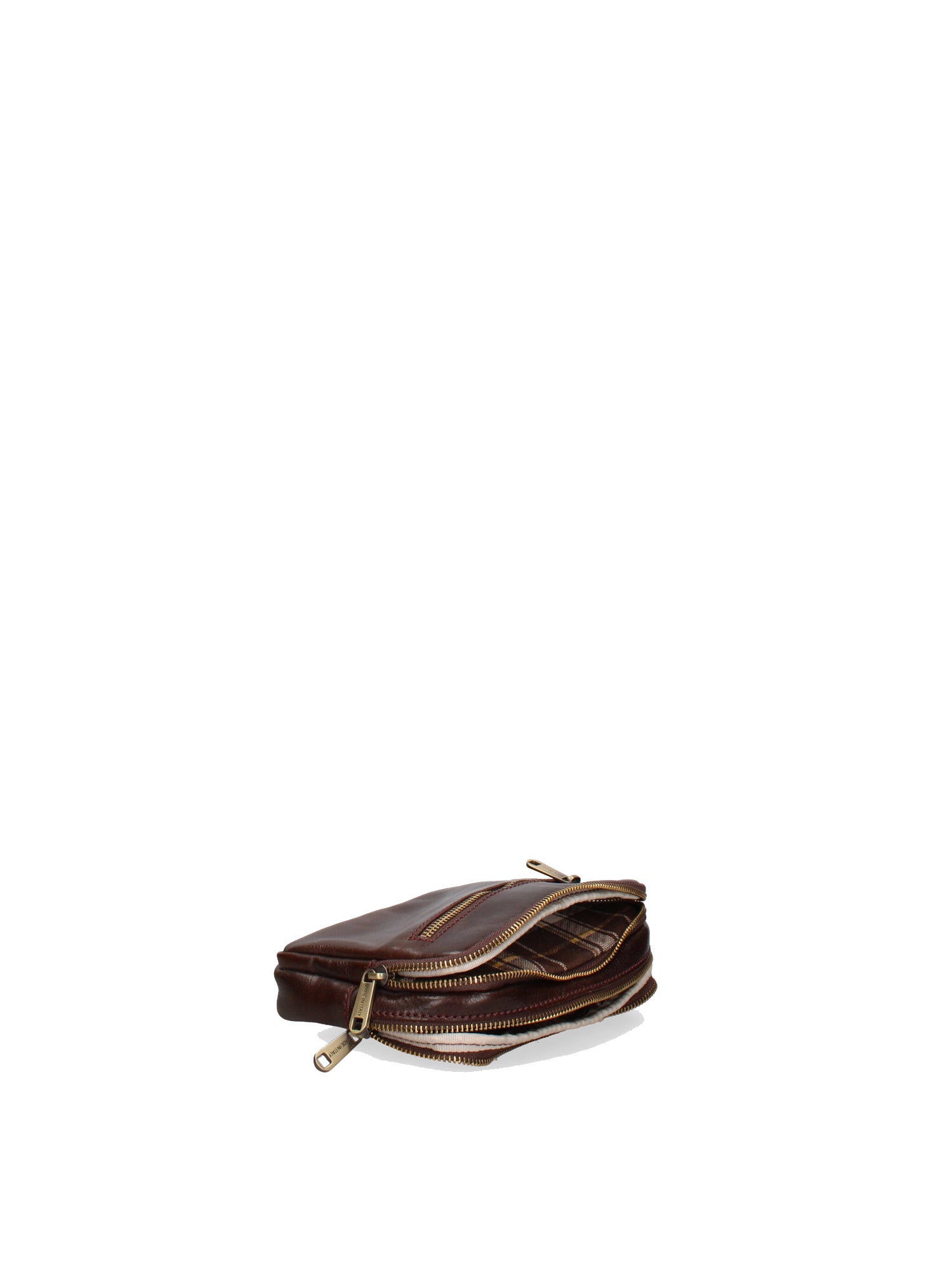 Handbag I Fratelli Men Genuine leather -Rosso Testa di moro