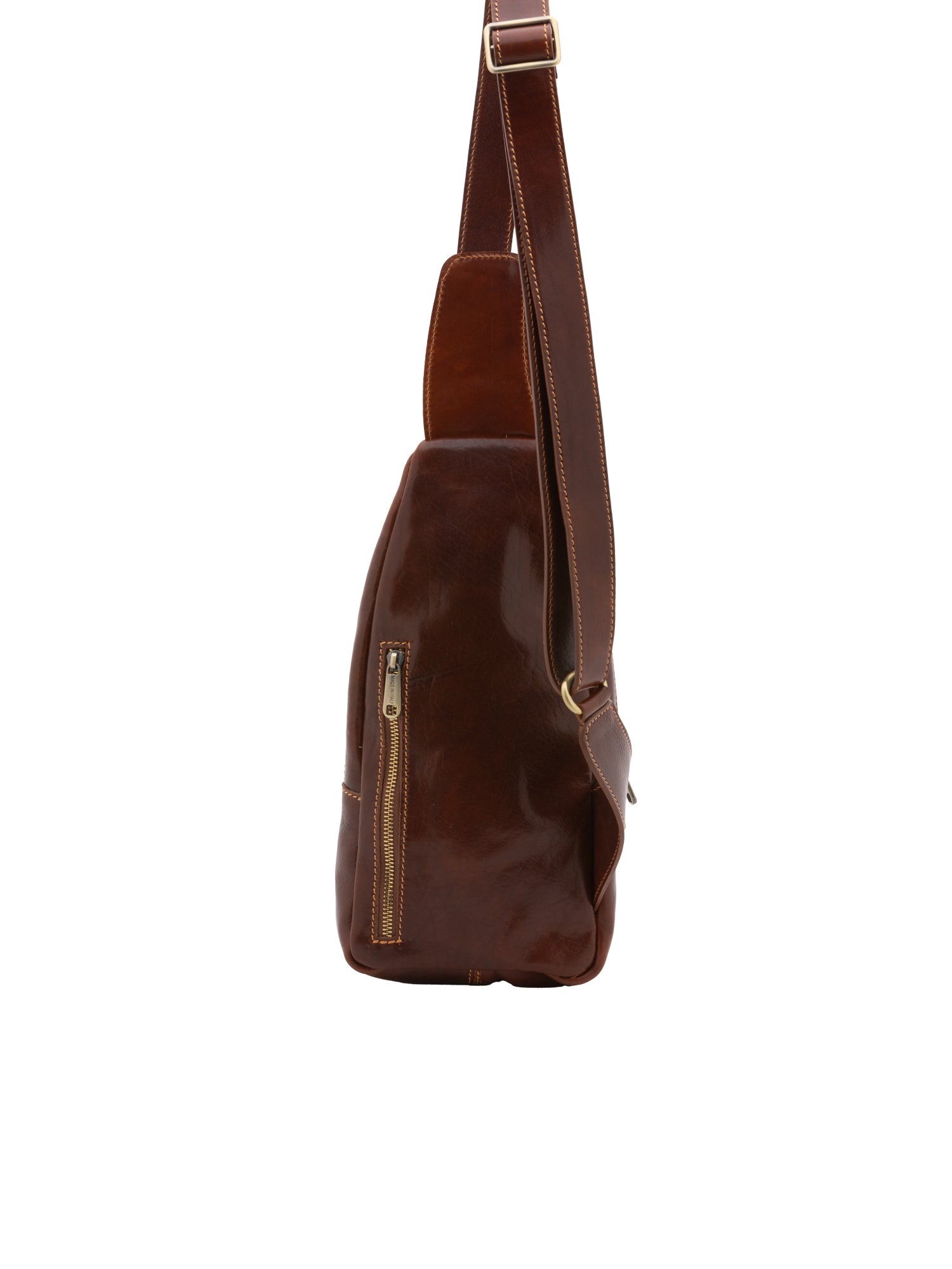 Crossbody bag I Fratelli Men Genuine leather -Tmoro Marrone