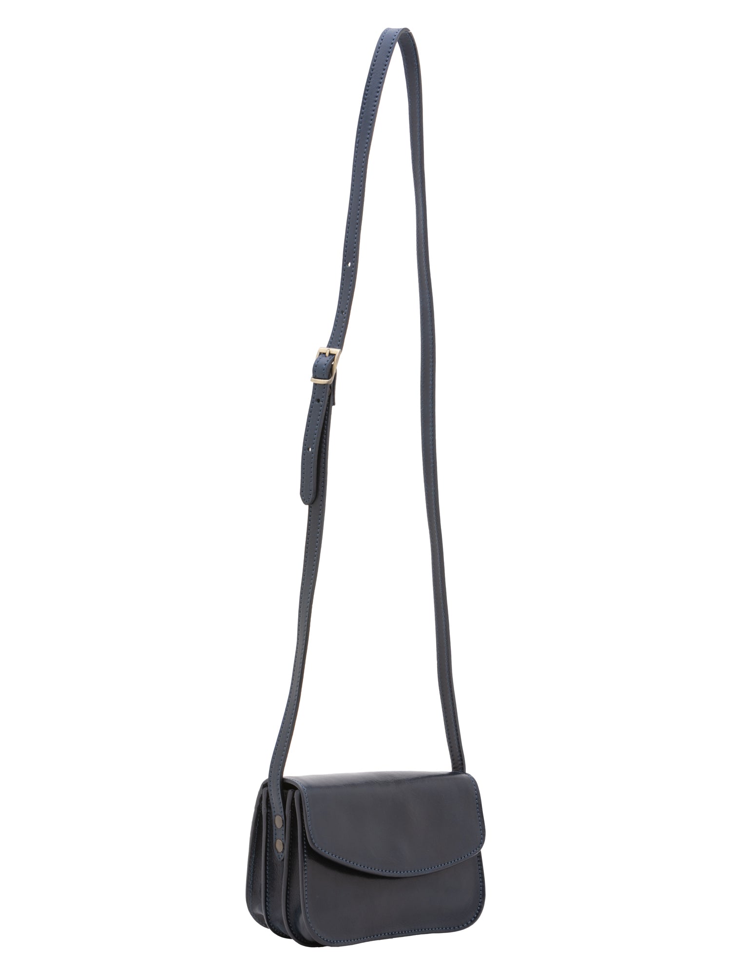 Crossbody bag I Fratelli Women Genuine leather -Rosso Blu