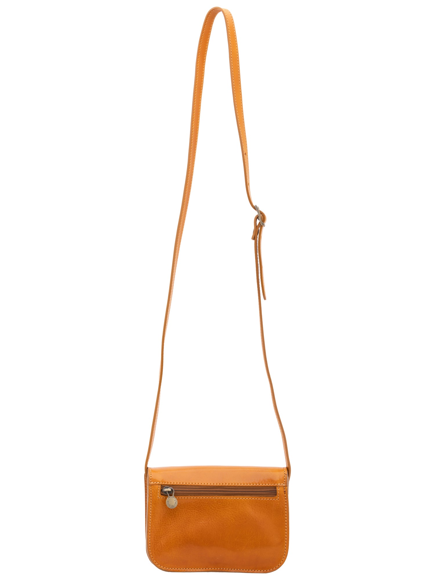 Crossbody bag I Fratelli Women Genuine leather -Rosso Giallo