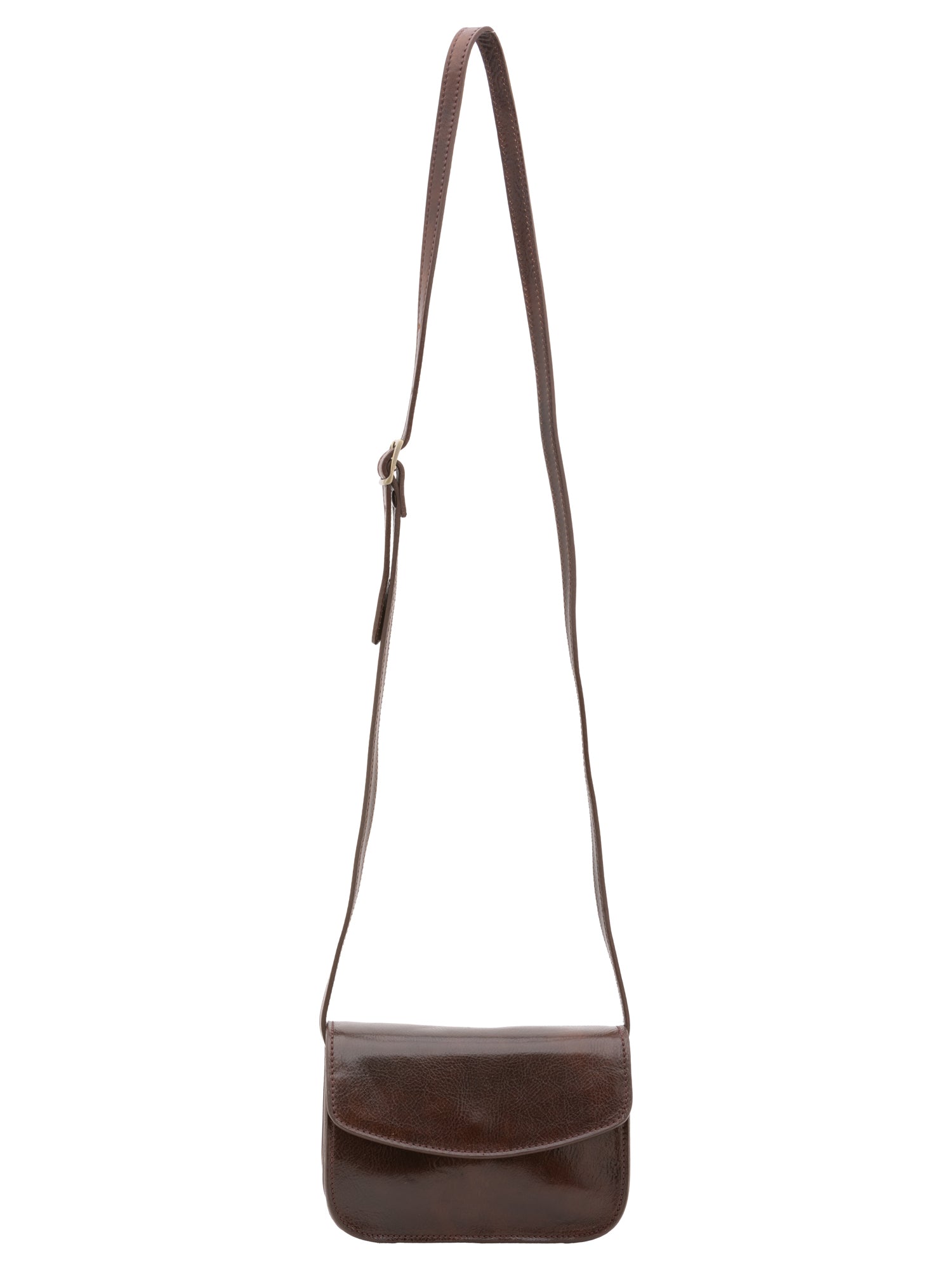 Crossbody bag I Fratelli Women Genuine leather -Rosso Testa di moro