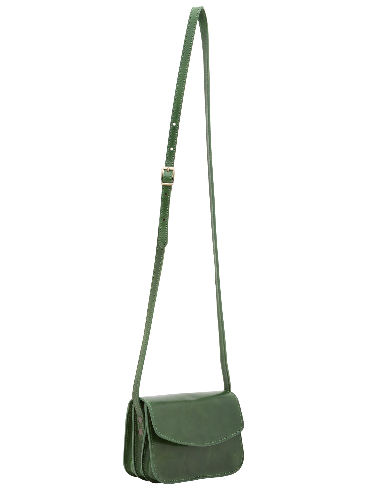 Crossbody bag I Fratelli Women Genuine leather -Rosso Verde