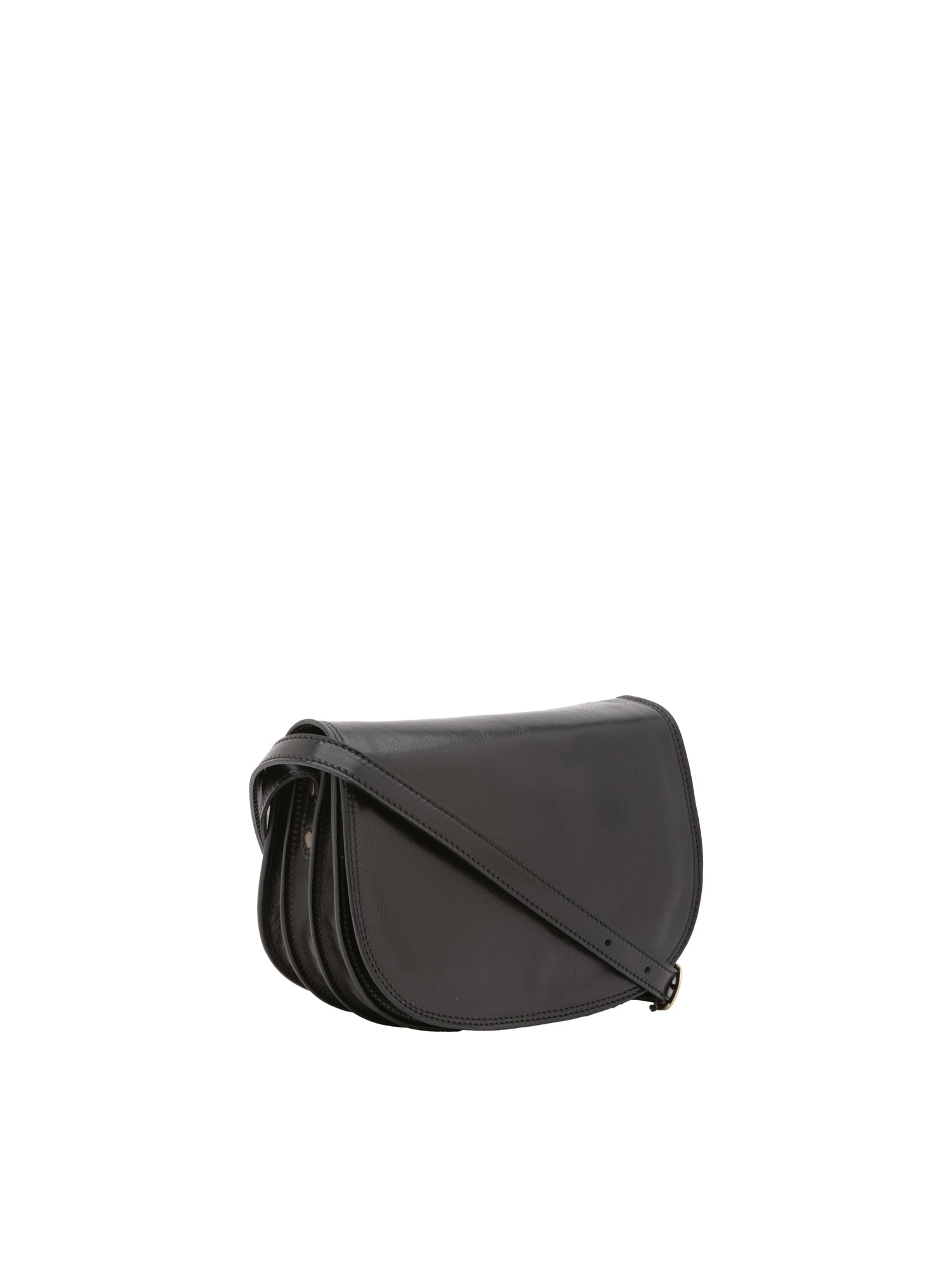 Crossbody bag I Fratelli Women Genuine leather -Rosso Nero