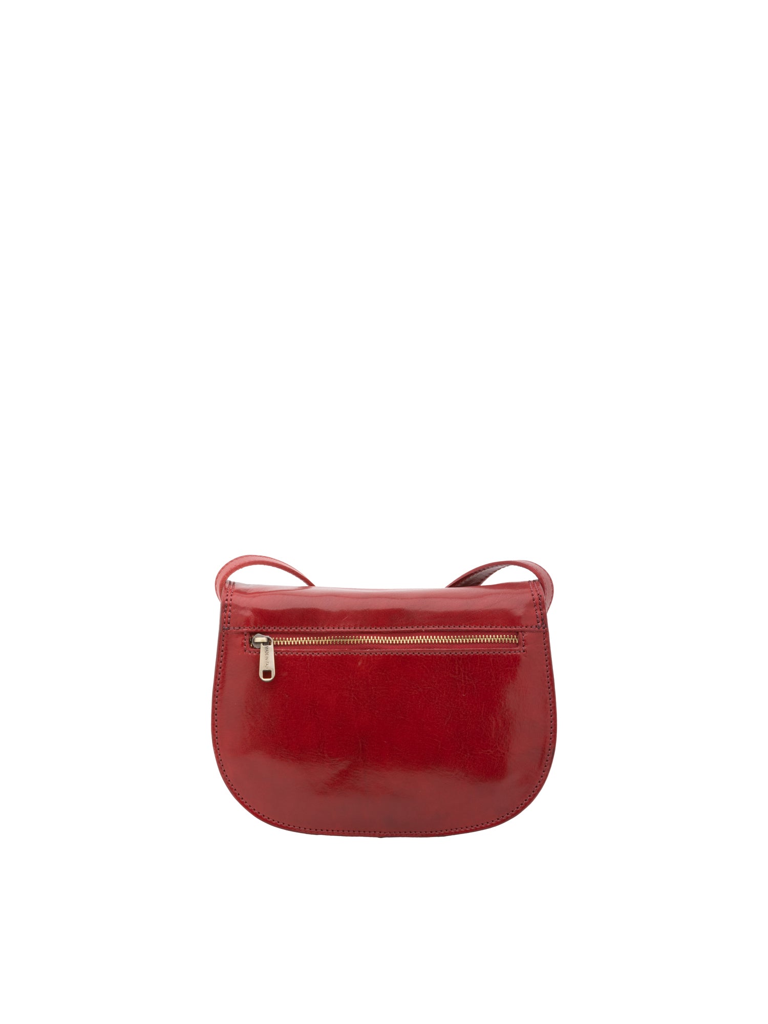 Crossbody bag I Fratelli Women Genuine leather -Rosso Rosso