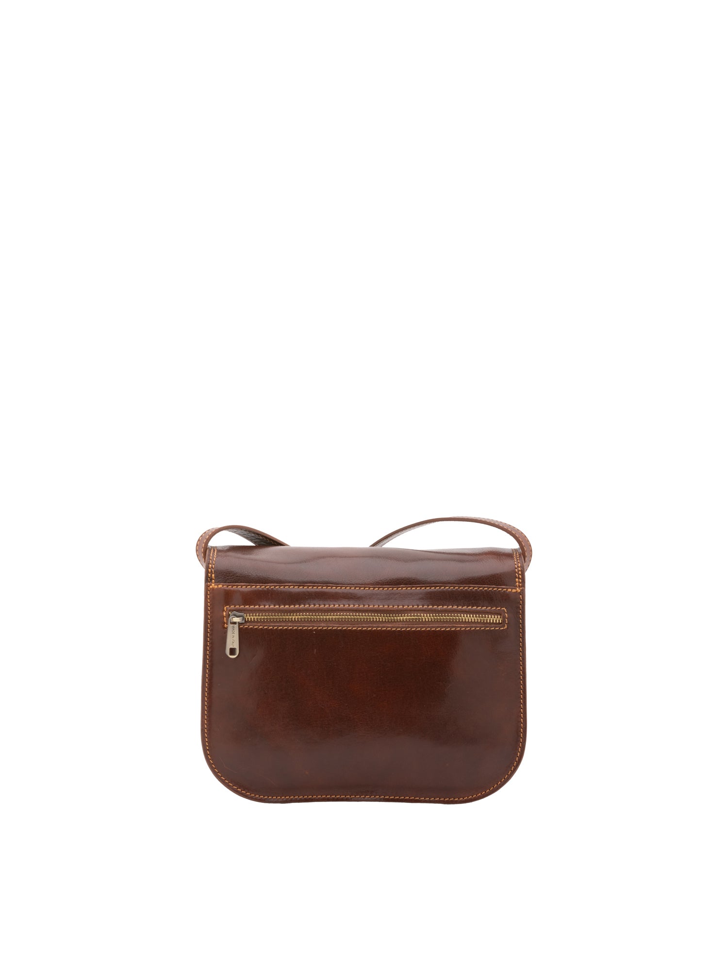Crossbody bag I Fratelli Women Genuine leather -Rosso Marrone