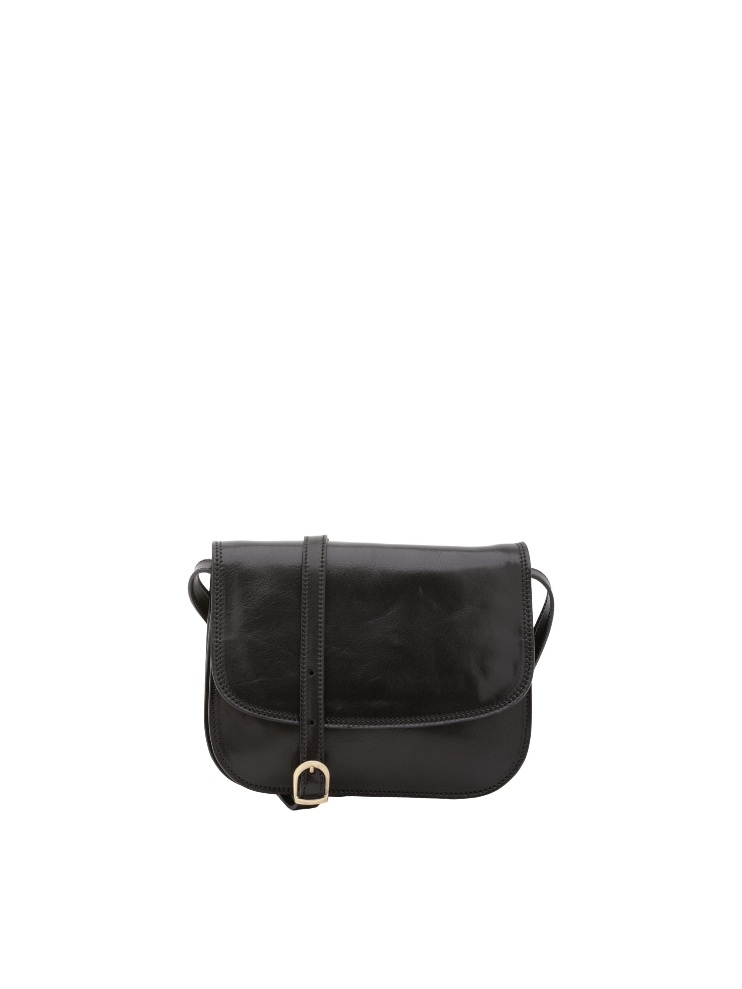 Crossbody bag I Fratelli Women Genuine leather -Rosso Nero