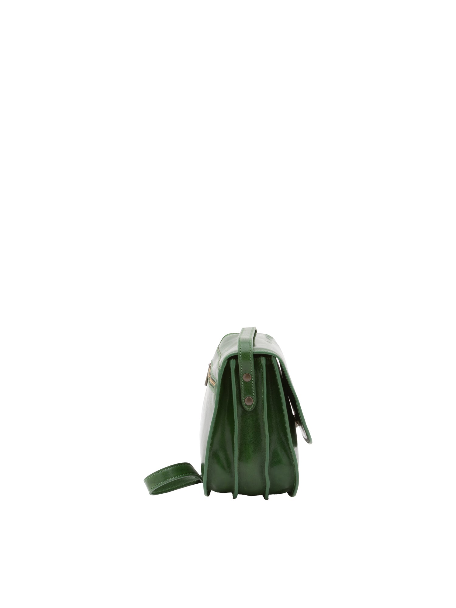 Crossbody bag I Fratelli Women Genuine leather -Rosso Verde