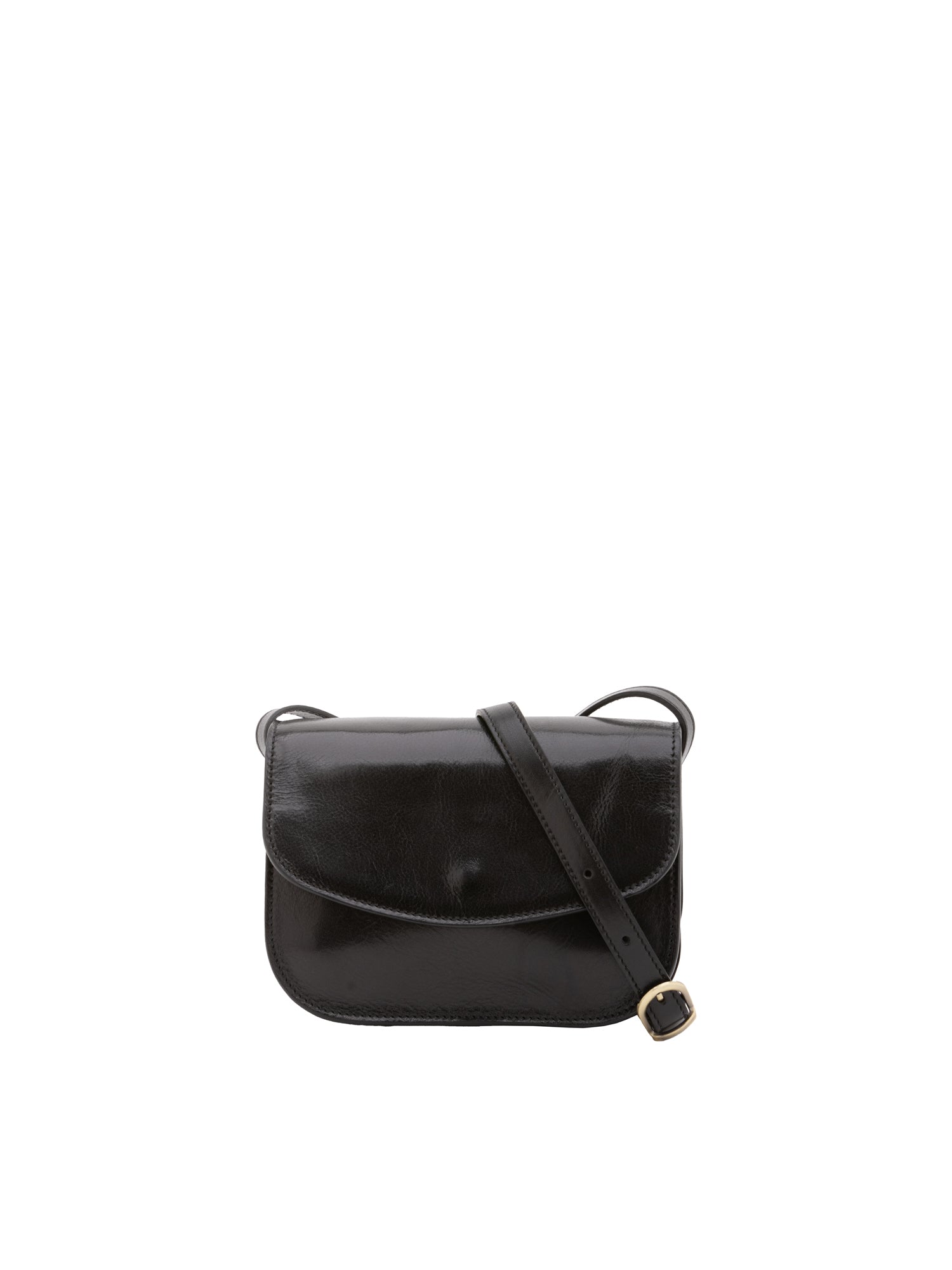 Crossbody bag I Fratelli Women Genuine leather -Rosso Nero