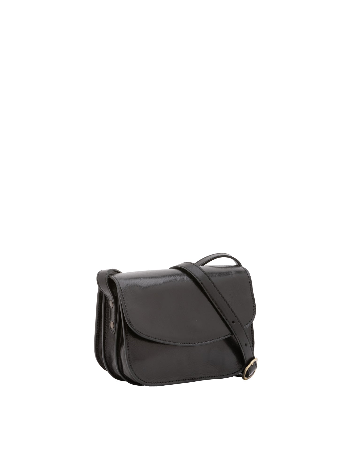 Crossbody bag I Fratelli Women Genuine leather -Rosso Nero