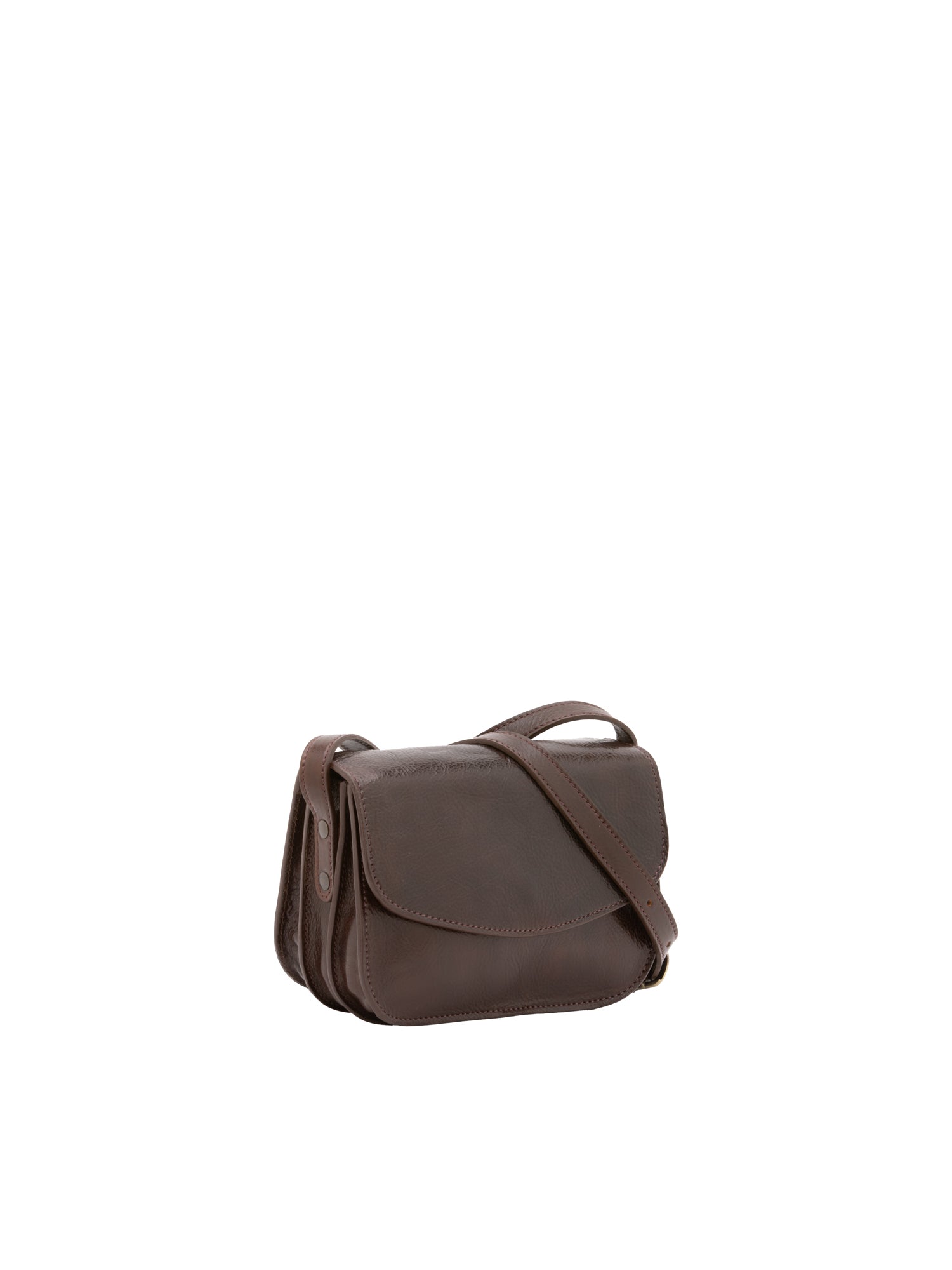 Crossbody bag I Fratelli Women Genuine leather -Rosso Testa di moro