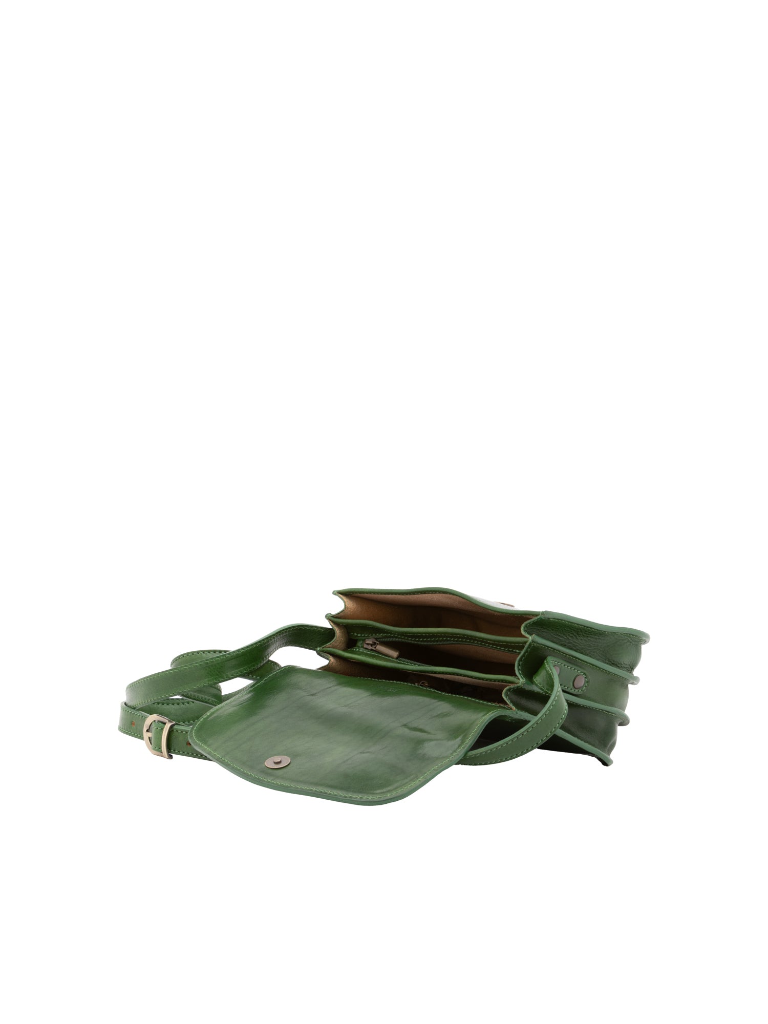 Crossbody bag I Fratelli Women Genuine leather -Rosso Verde