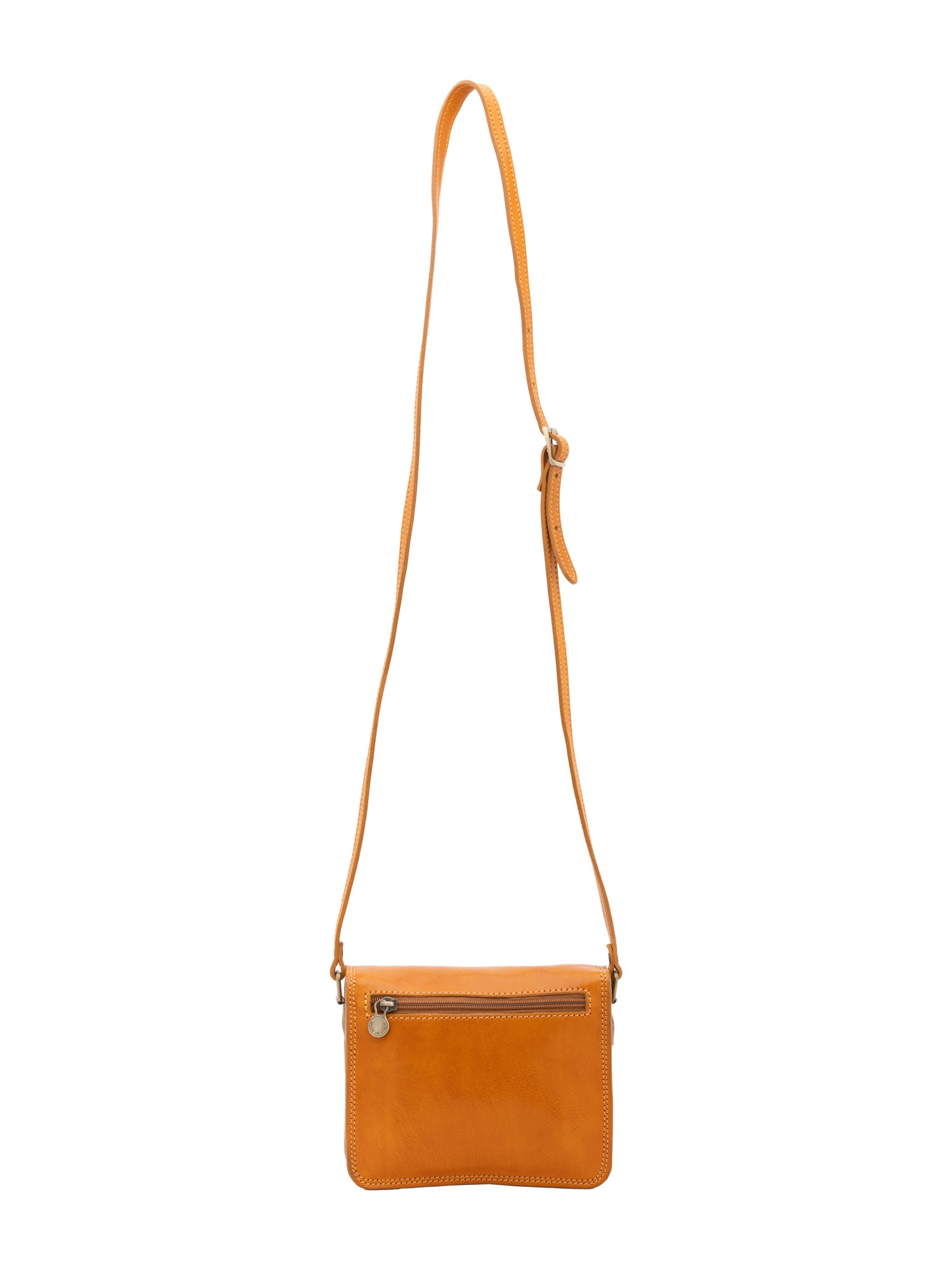 Crossbody bag I Fratelli Women Genuine leather -Rosso Giallo