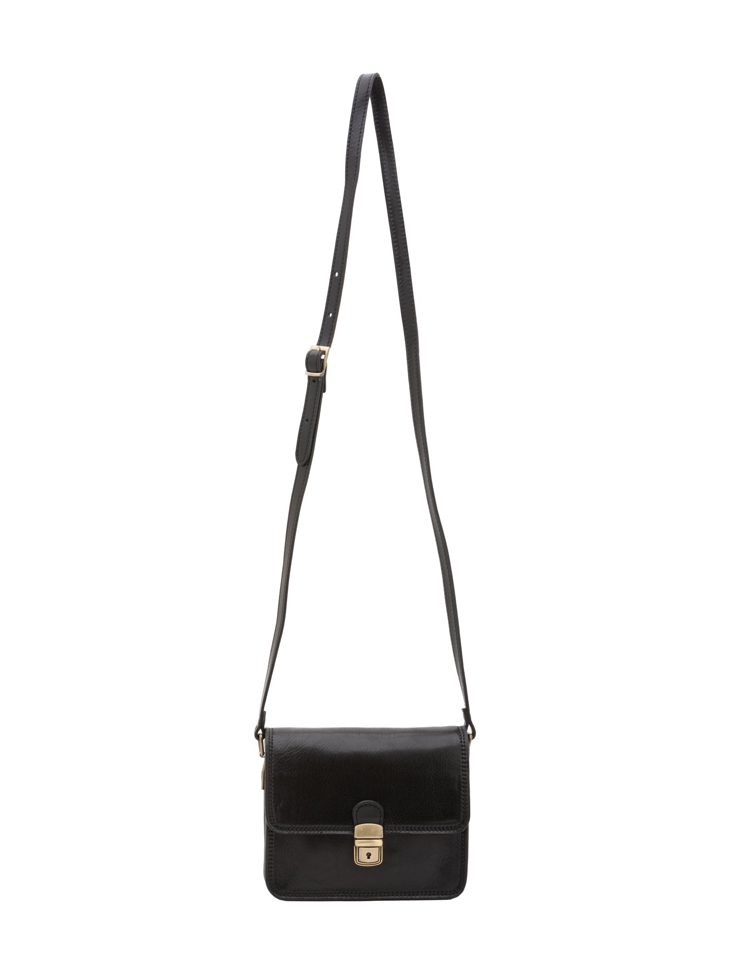 Crossbody bag I Fratelli Women Genuine leather -Rosso Nero