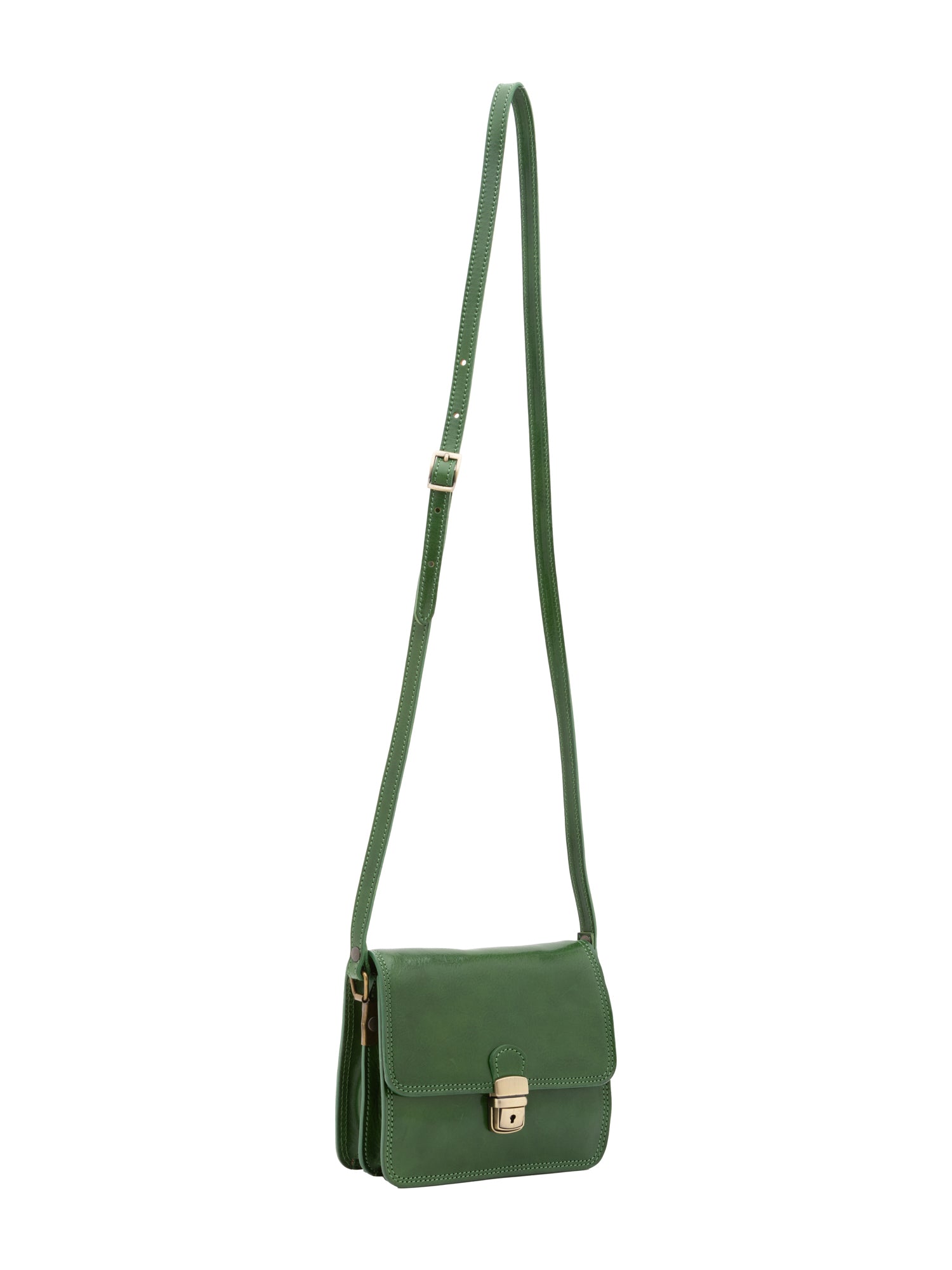 Crossbody bag I Fratelli Women Genuine leather -Rosso Verde