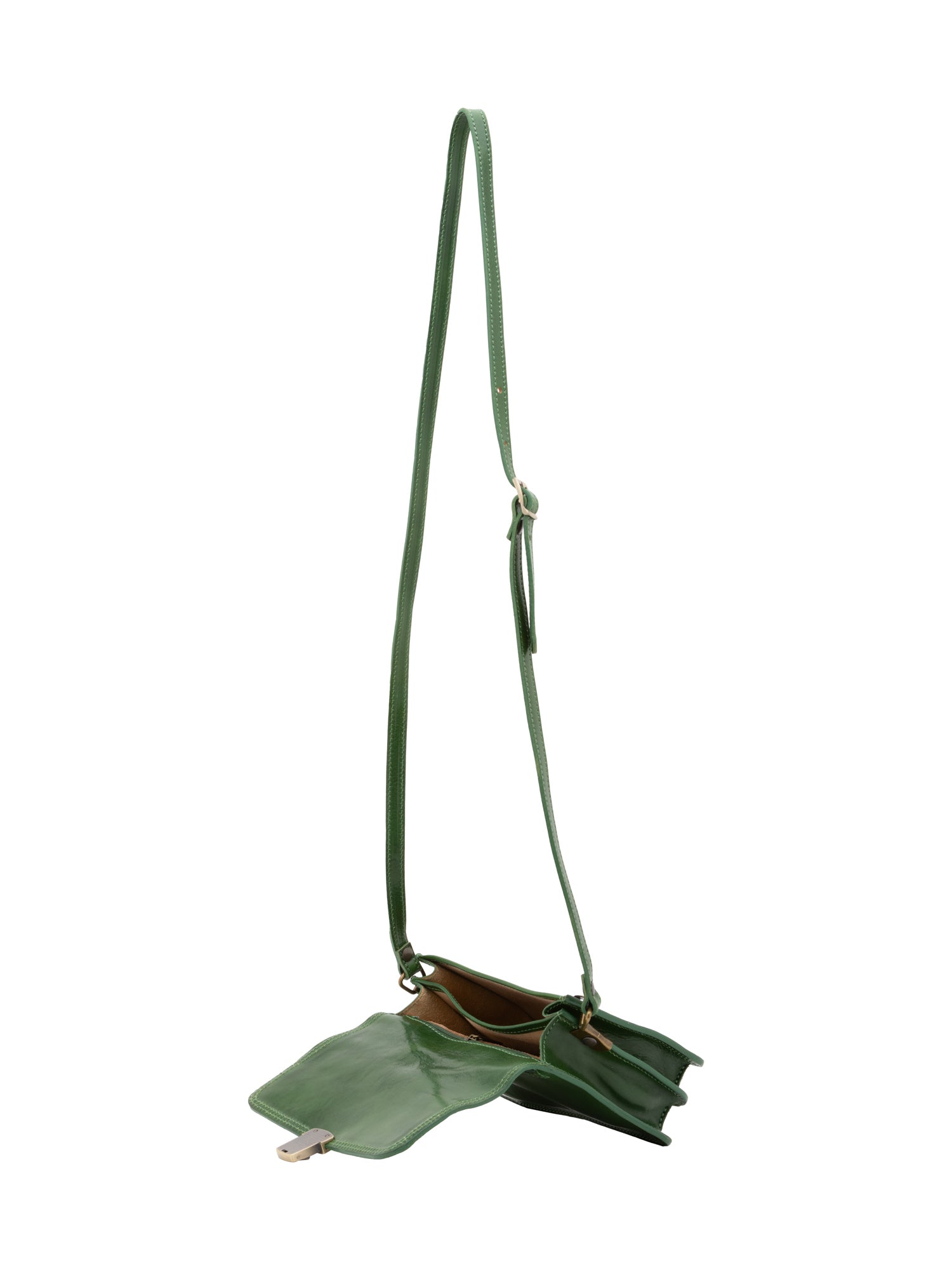 Crossbody bag I Fratelli Women Genuine leather -Rosso Verde