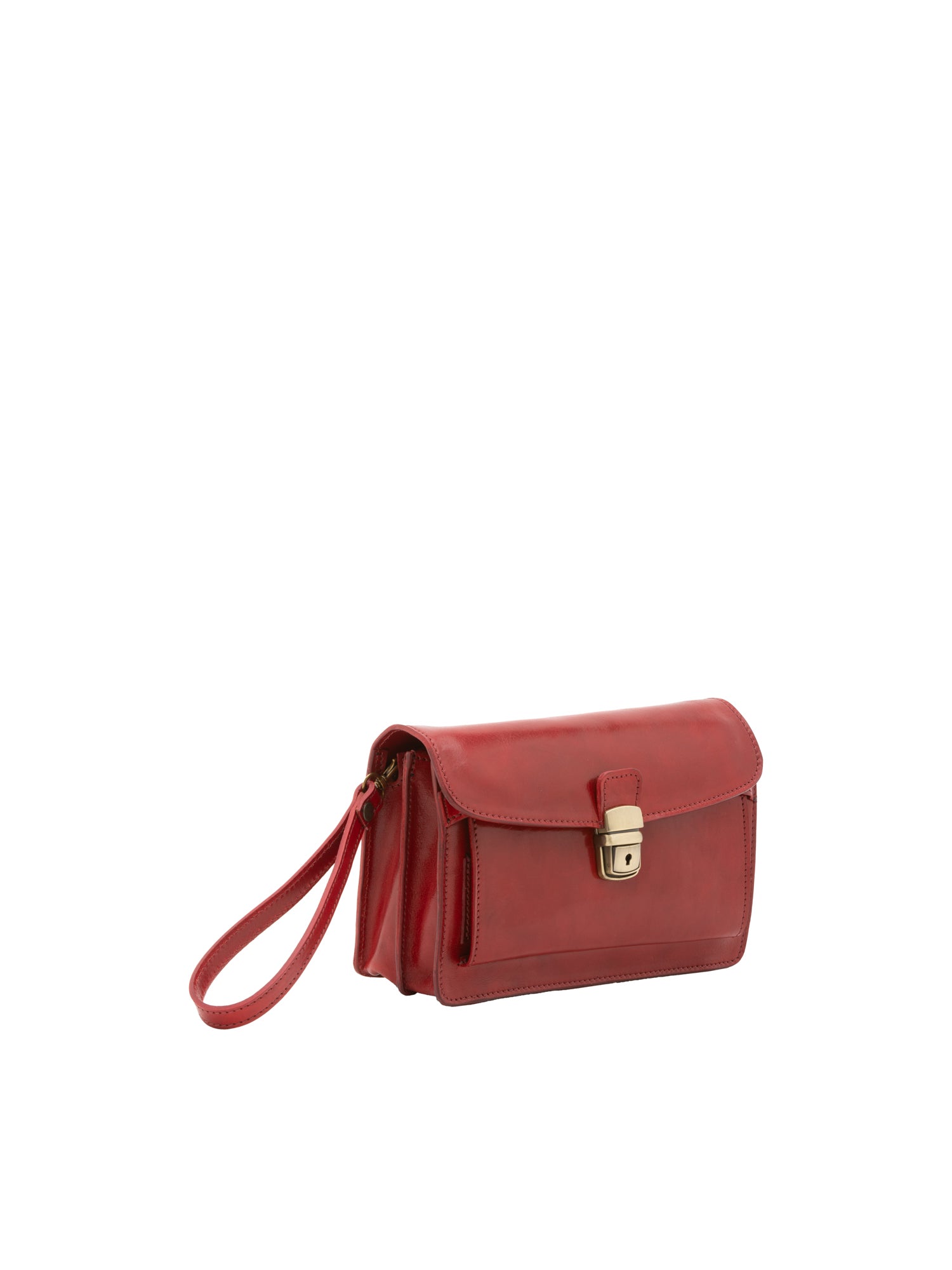 Handbag I Fratelli Men Genuine leather -Marrone Rosso