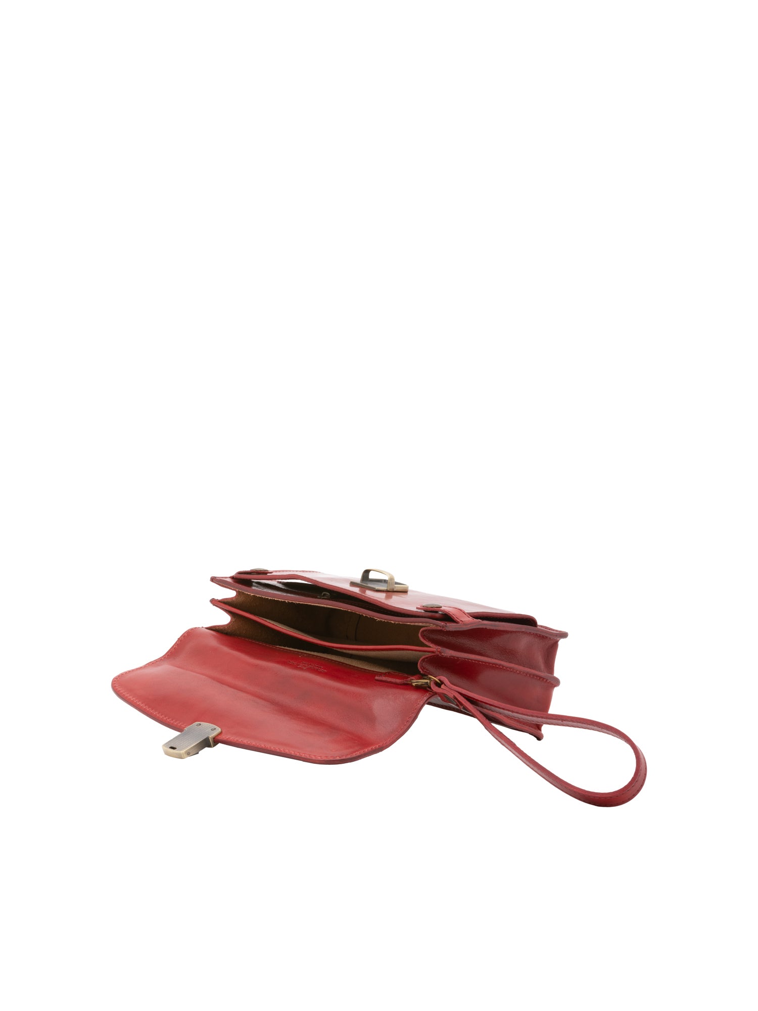 Handbag I Fratelli Men Genuine leather -Marrone Rosso