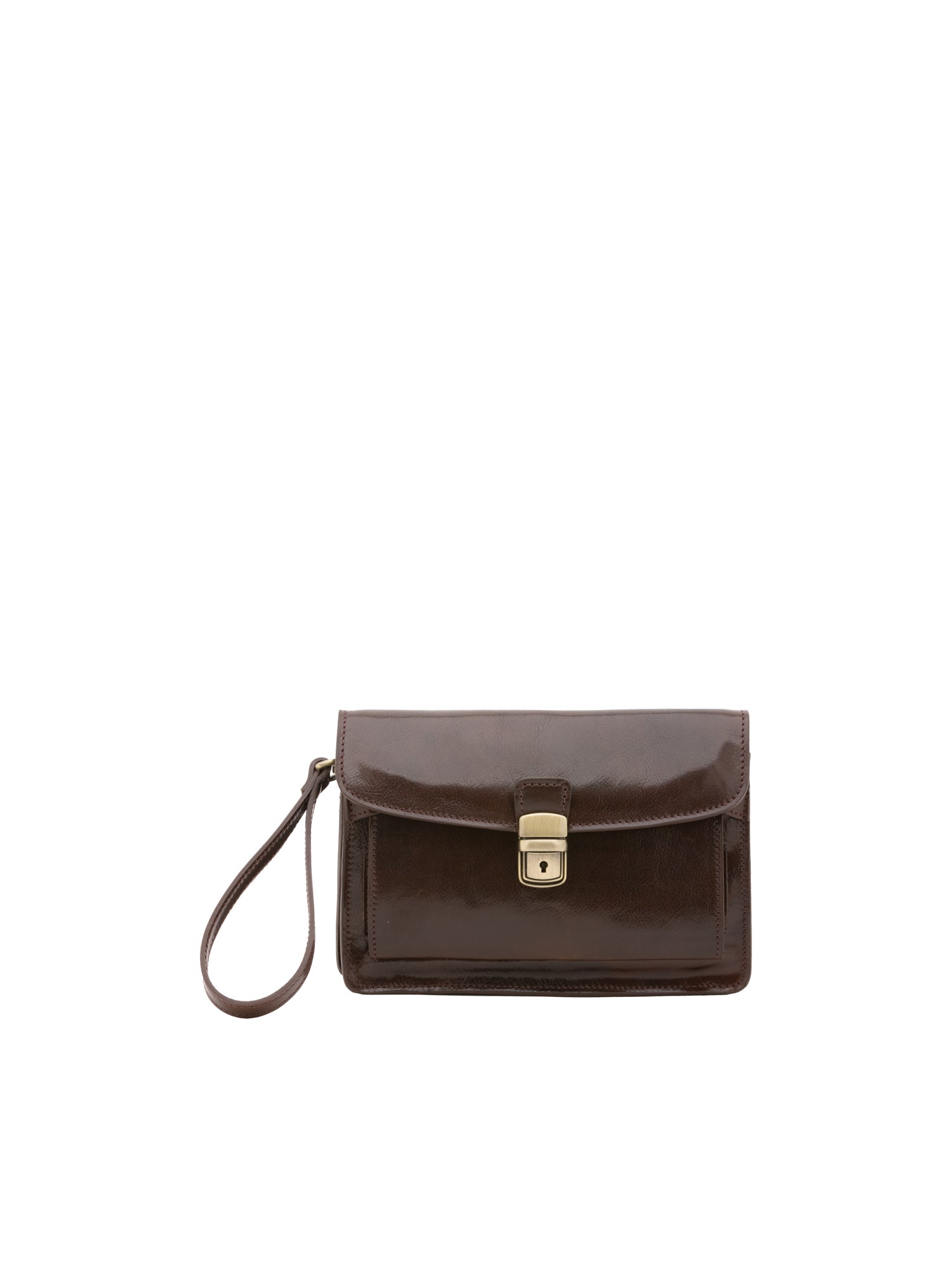 Handbag I Fratelli Men Genuine leather -Marrone Testa di moro