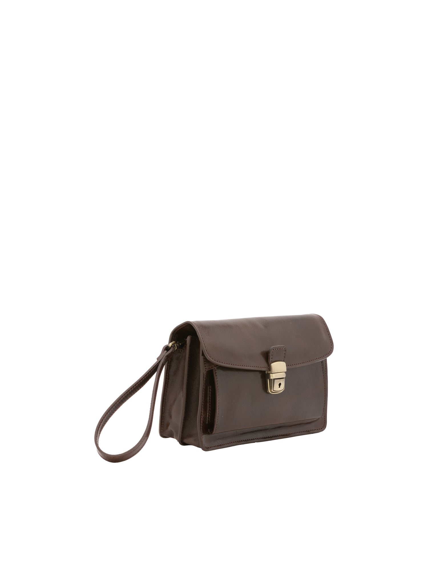 Handbag I Fratelli Men Genuine leather -Marrone Testa di moro