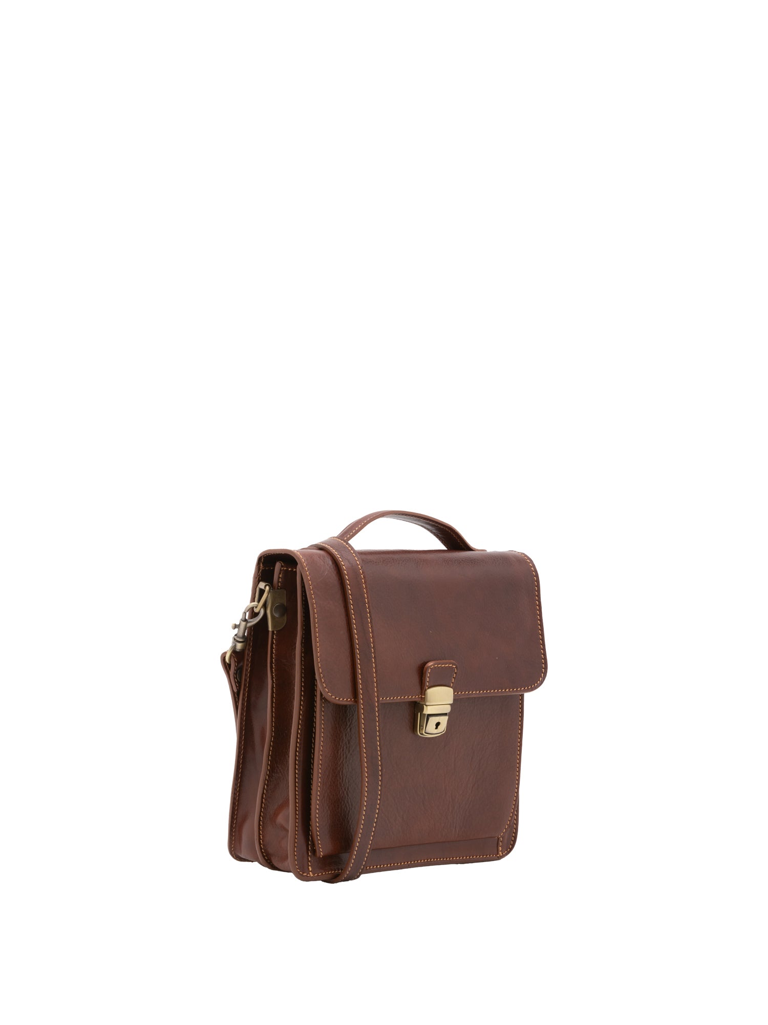 Crossbody bag I Fratelli Men Genuine leather -Tmoro Marrone