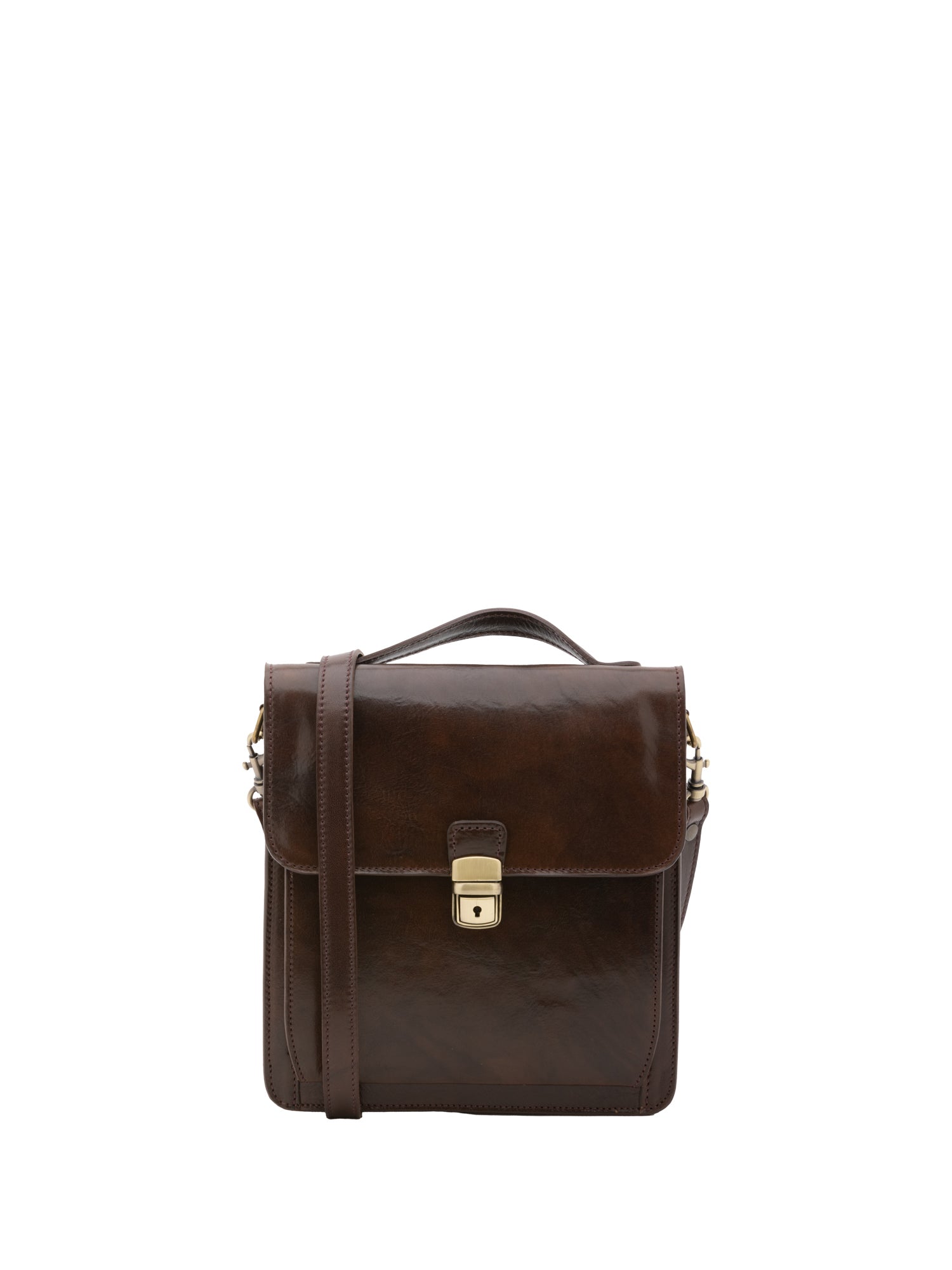 Crossbody bag I Fratelli Men Genuine leather -Tmoro Testa di moro