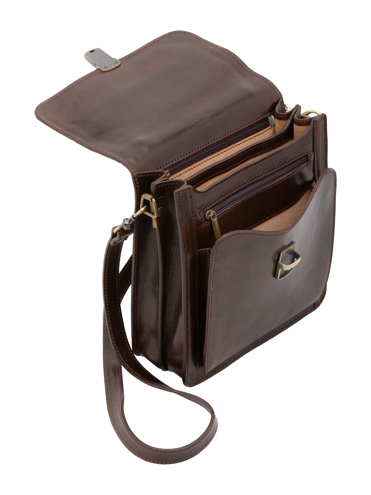 Crossbody bag I Fratelli Men Genuine leather -Tmoro Testa di moro