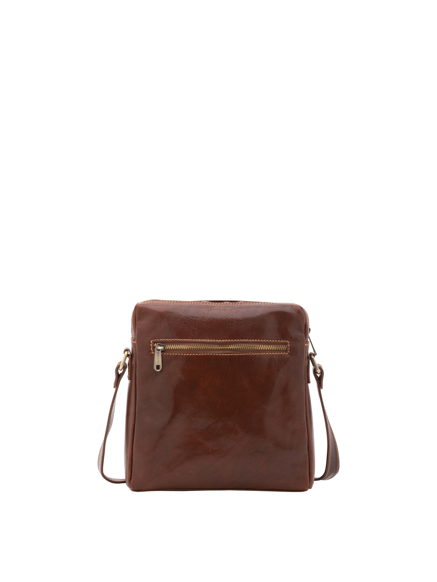 Crossbody bag I Fratelli Men Genuine leather -Verde Marrone