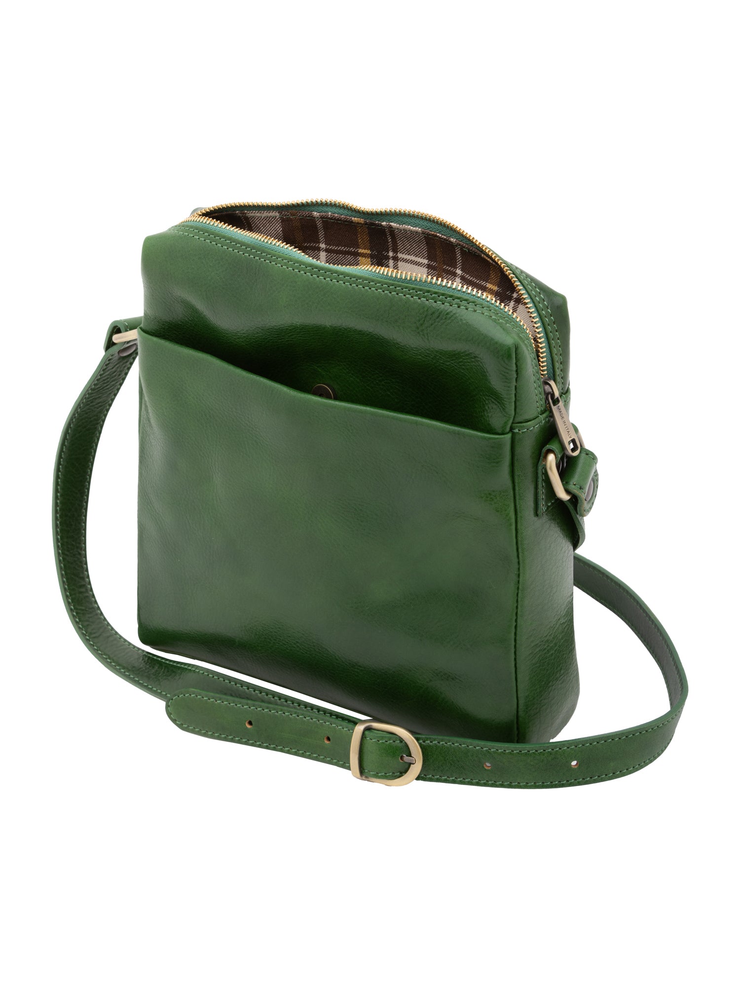 Crossbody bag I Fratelli Men Genuine leather -Verde Verde