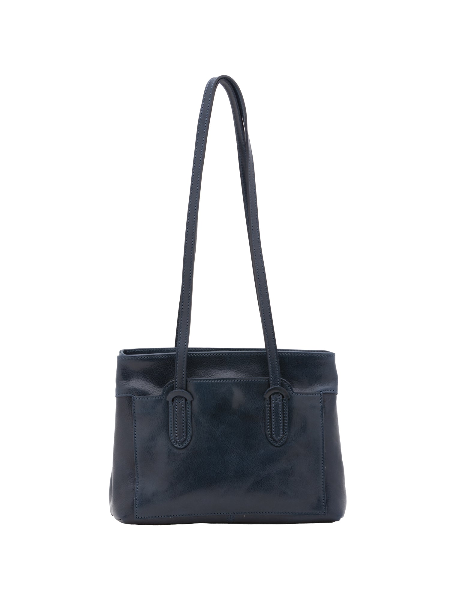 Shoulder Bag I Fratelli Women Genuine leather -Nero Blu