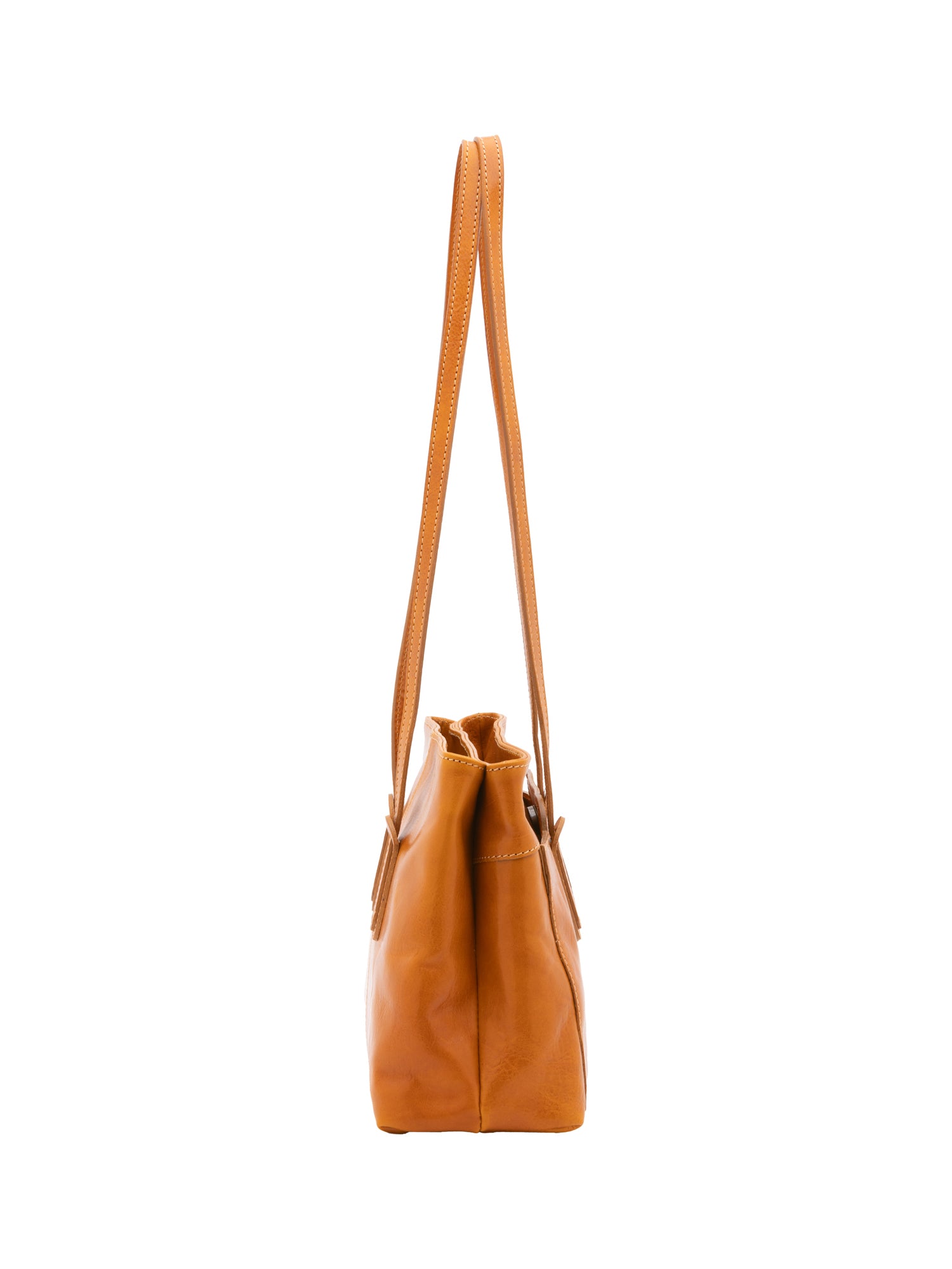 Shoulder Bag I Fratelli Women Genuine leather -Nero Senape