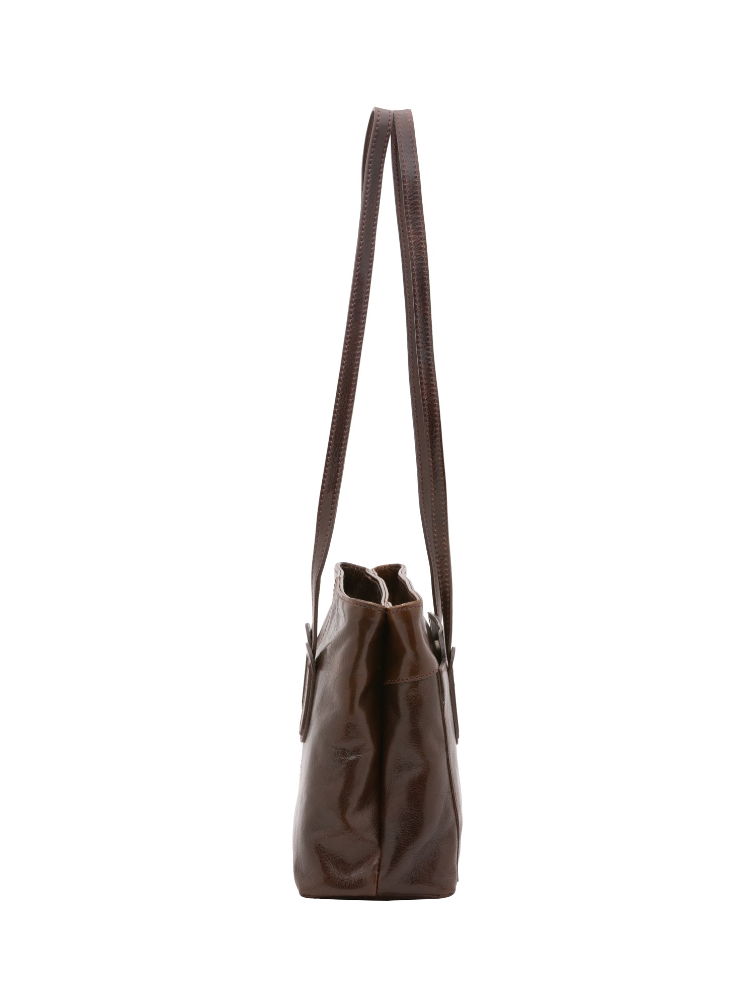 Shoulder Bag I Fratelli Women Genuine leather -Nero Testa di moro