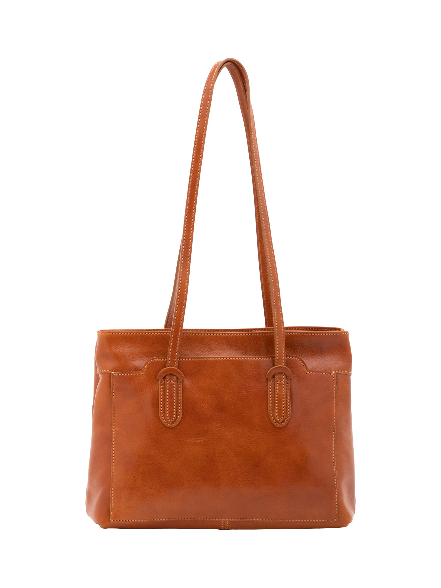 Shoulder Bag I Fratelli Women Genuine leather -Nero Cognac