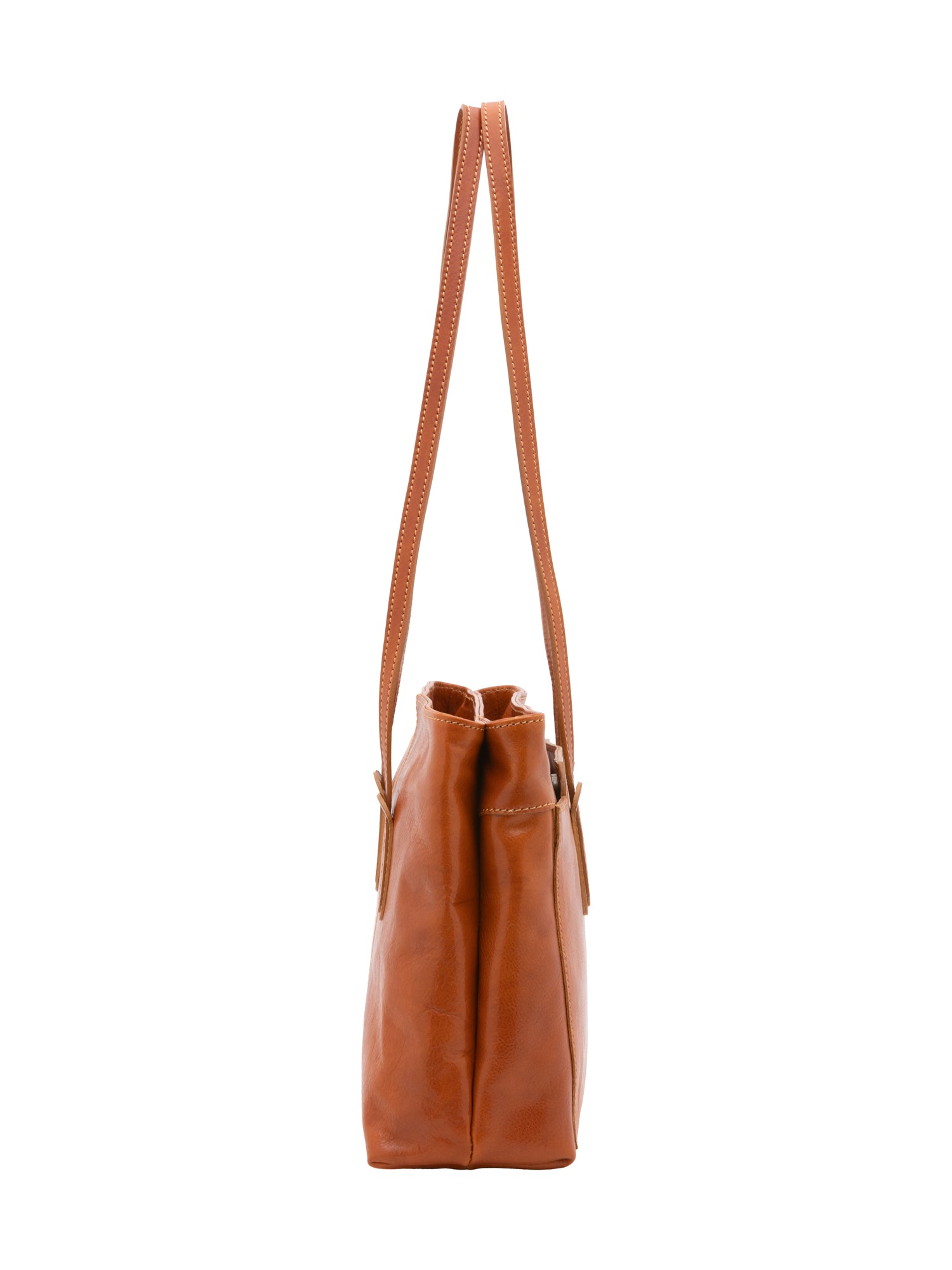 Shoulder Bag I Fratelli Women Genuine leather -Nero Cognac