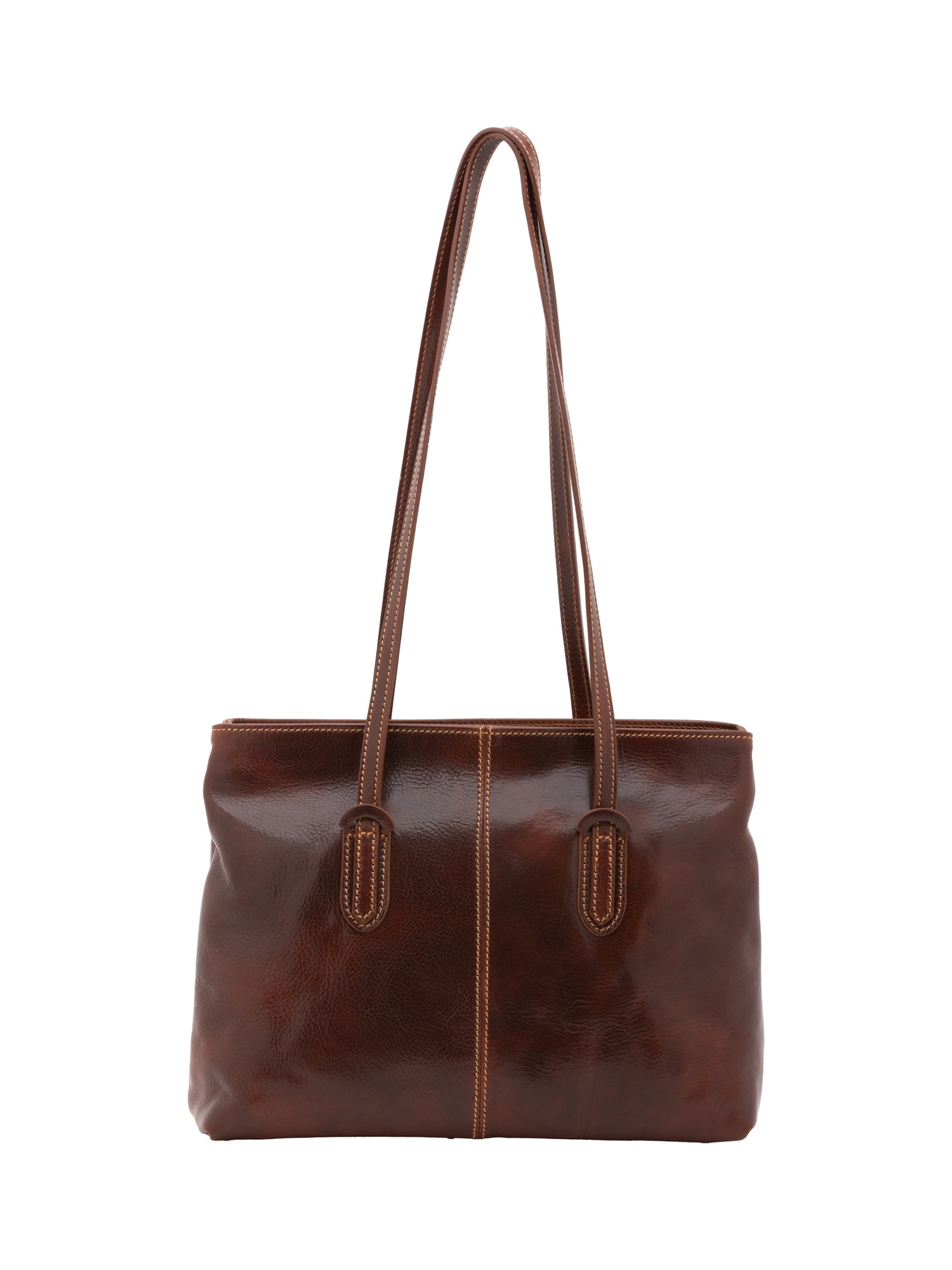 Shoulder Bag I Fratelli Women Genuine leather -Nero Marrone