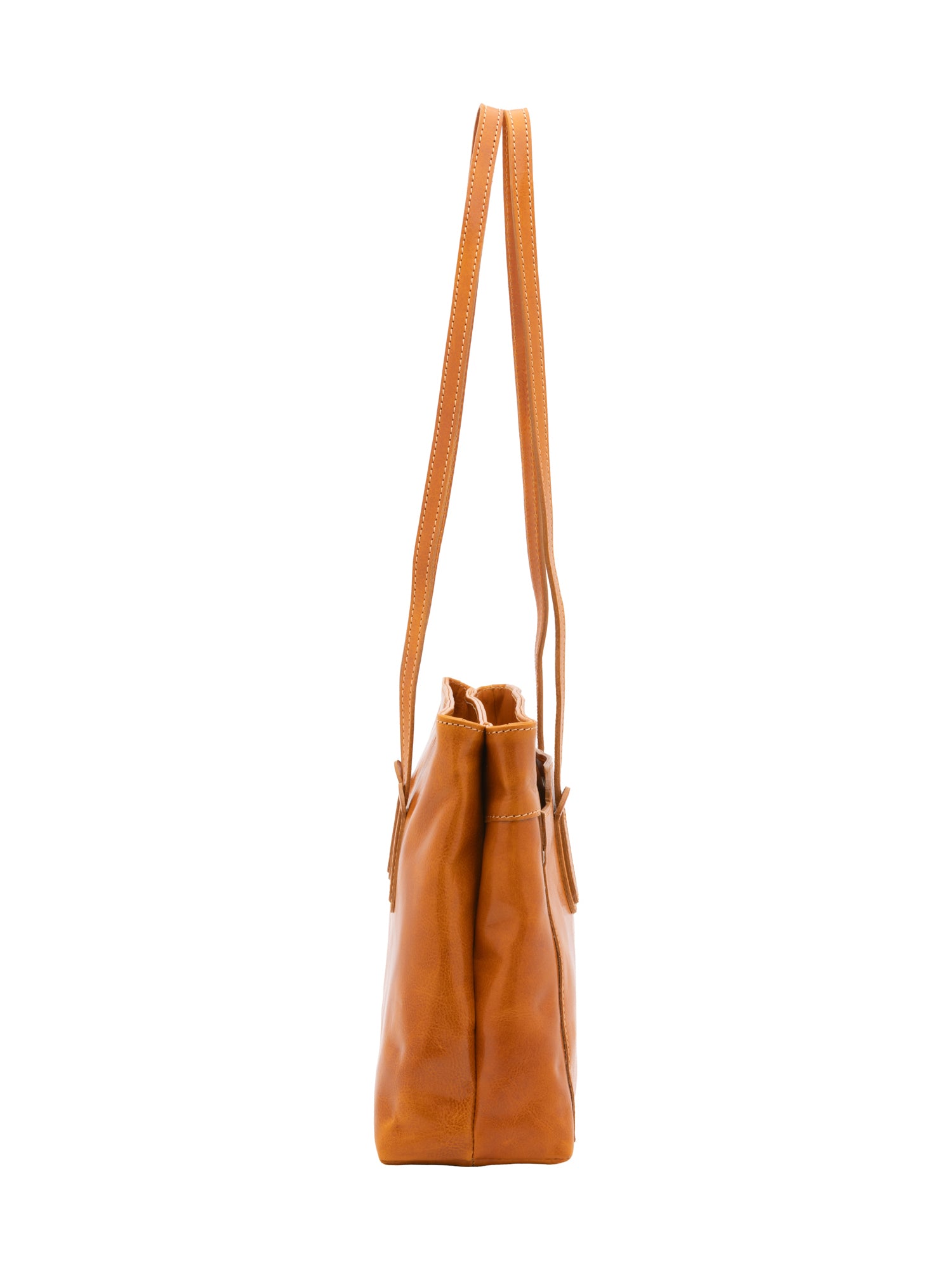 Shoulder Bag I Fratelli Women Genuine leather -Nero Senape