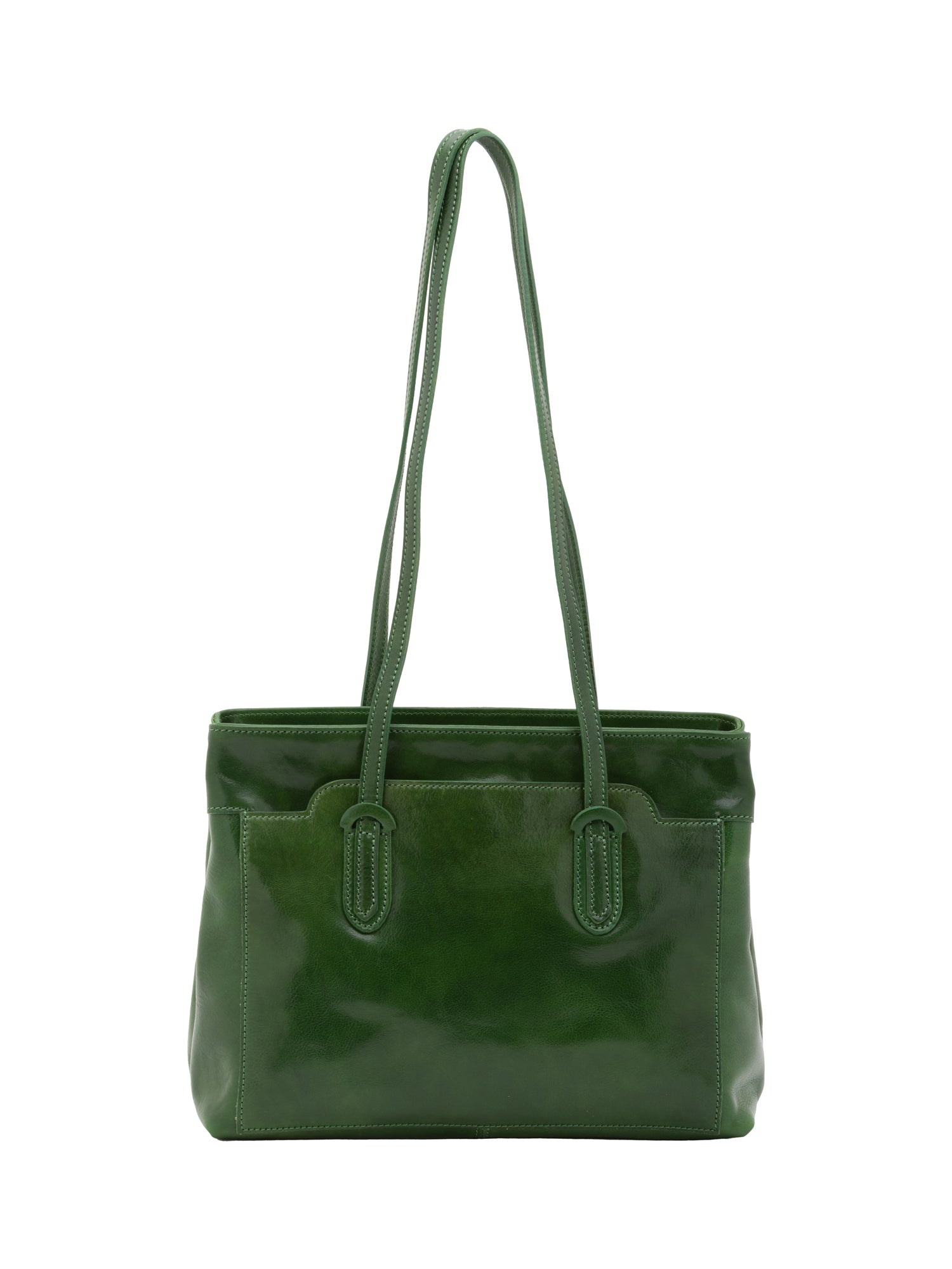Shoulder Bag I Fratelli Women Genuine leather -Nero Verde