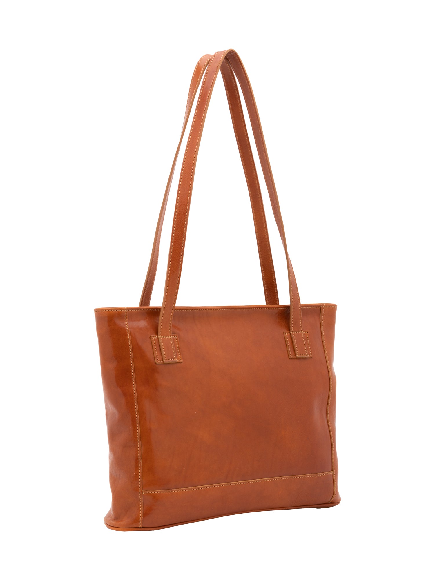 Shoulder Bag I Fratelli Women Genuine leather -Cognac Cognac