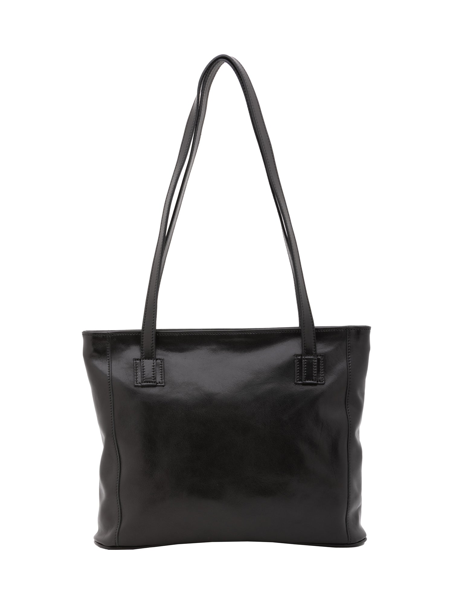 Shoulder Bag I Fratelli Women Genuine leather -Cognac Nero