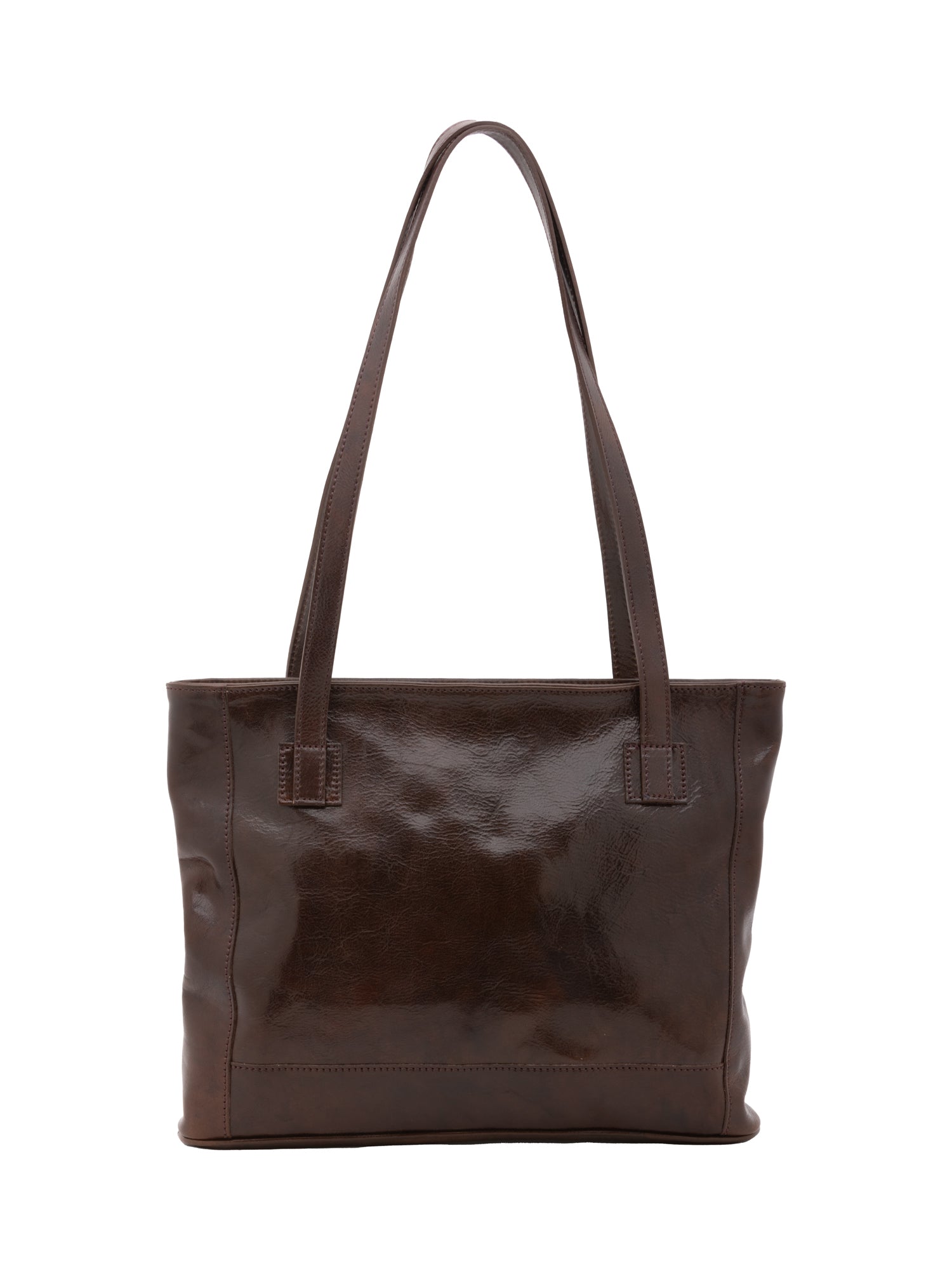 Shoulder Bag I Fratelli Women Genuine leather -Cognac Testa di moro
